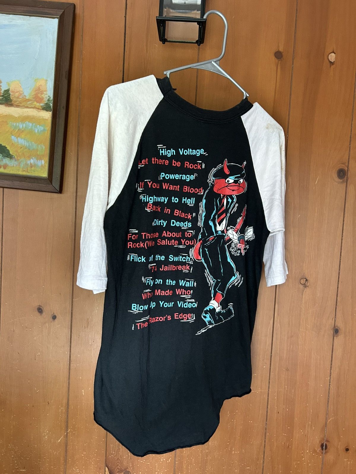 Other Vintage 1990 AC DC Tour Shirt Size Large Metal Rock Size US L / EU 52-54 / 3 - 19 Thumbnail