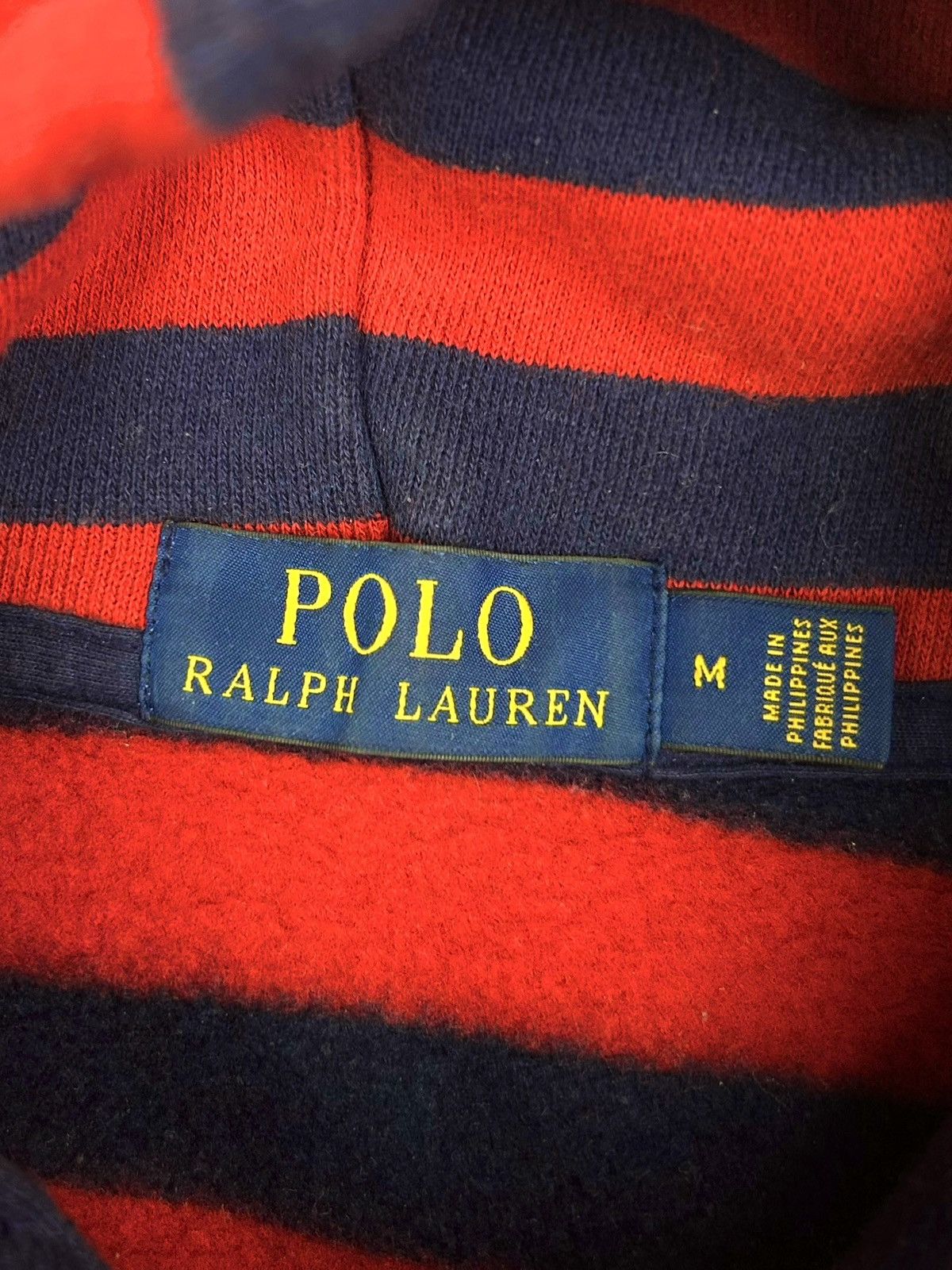 Polo Ralph Lauren rare Polo Ralph Lauren Cross Flags Striped Hoodie Vintage M Size US M / EU 48-50 / 2 - 7 Thumbnail