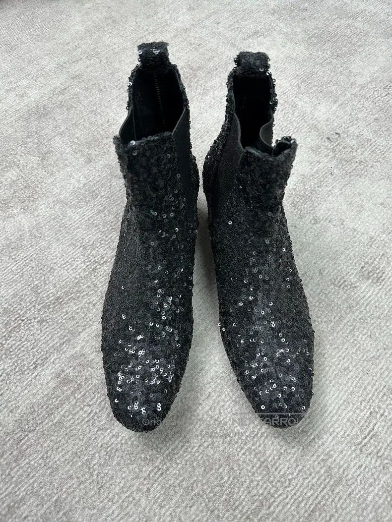 Comme des Garcons Comme des Garcons Sequined High Heels Size US 7.5 / IT 37.5 - 3 Thumbnail