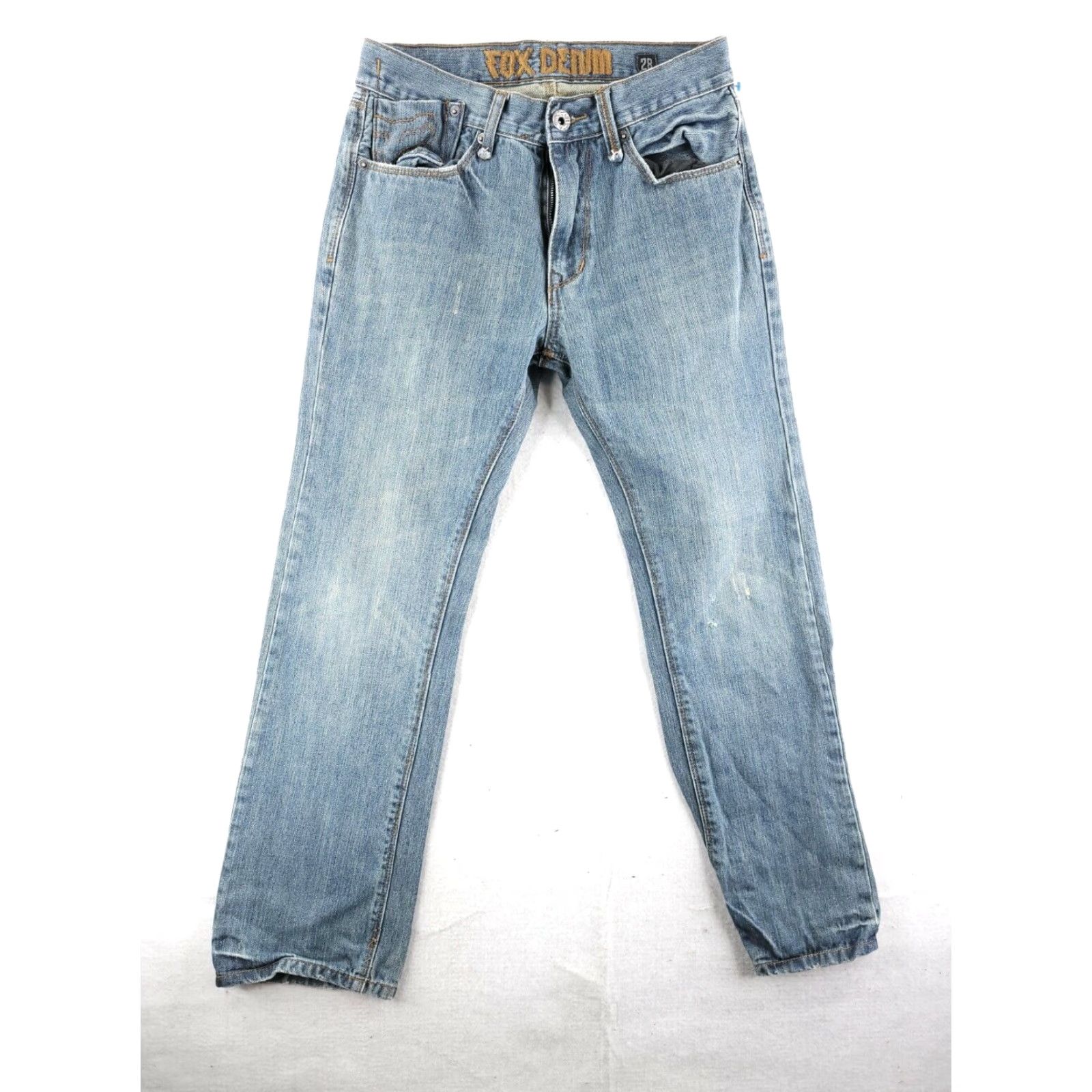 Fox Racing Fox Jeans Men's 28x28 Blue Low Rise Straight Fit Denim Pants Size US 28 / EU 44 - 2 Thumbnail