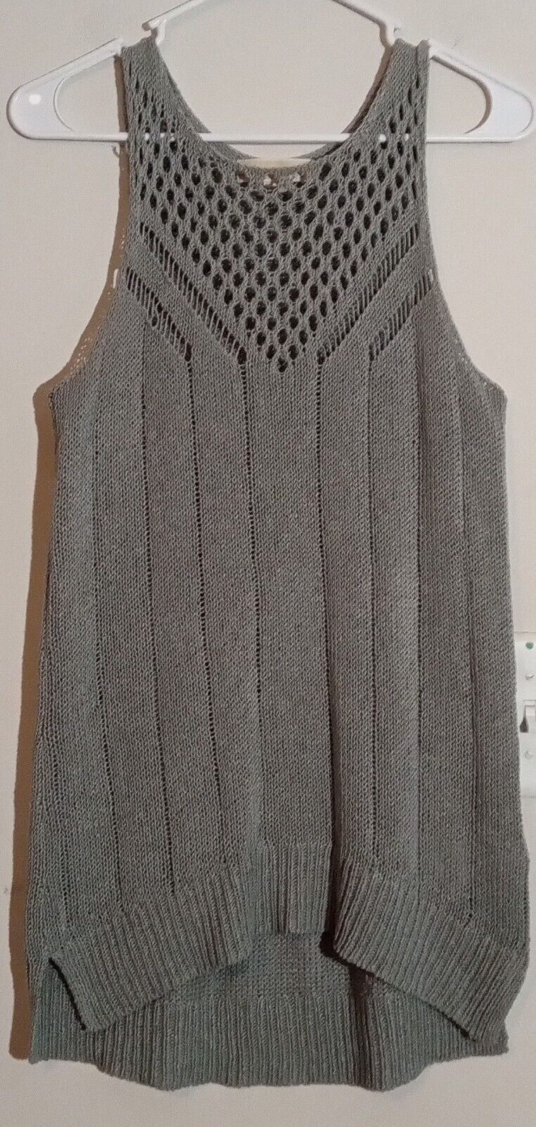 Michael Kors Michael Kors Open Weave Crochet Tunic Sweater Olive Medium Size M / US 6-8 / IT 42-44 - 1 Thumbnail