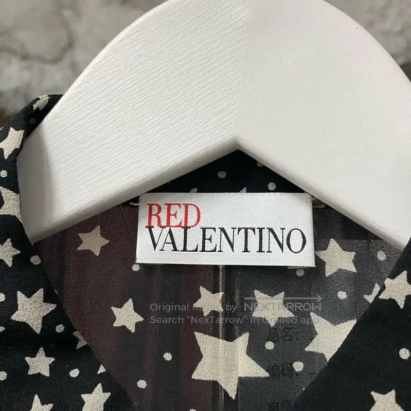 Valentino Valentino Star Print Silk Long Sleeve Shirt . Size XXS / US 00 / IT 34 - 6 Thumbnail