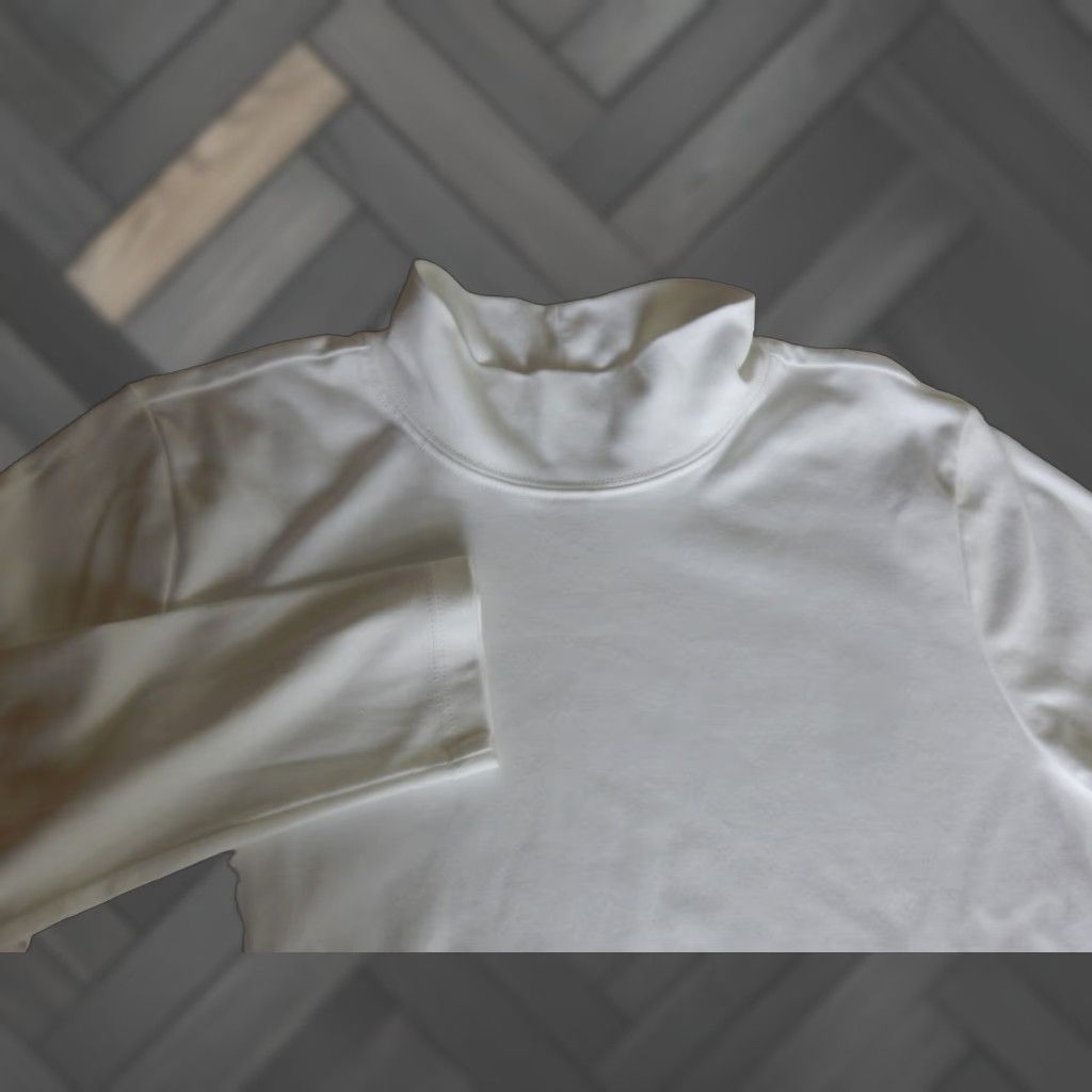 Vintage VINTAGE L.L. Bean Women's Sweater Pullover Mock Neck Size S Petite White Cotton 80s Vintage Pullover Womens Size S / US 4 / IT 40 - 1 Thumbnail