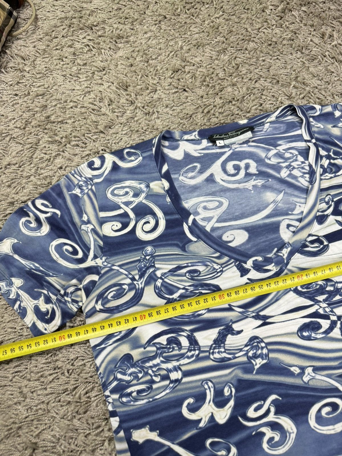 Salvatore Ferragamo × Vintage Rare blouses shirt Salvatore Ferragamo original luxury item Size L / US 10 / IT 46 - 4 Thumbnail