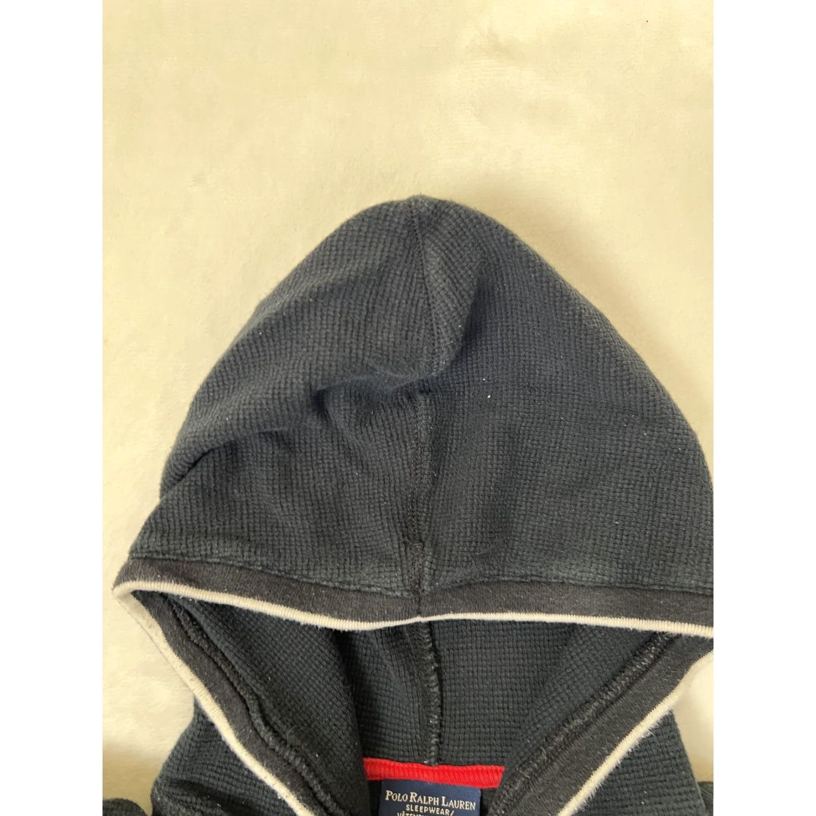 Polo Ralph Lauren Polo Ralph Lauren Sleepwear Hoodie Mens Large Black Waffle Knit Pajama Top Size US L / EU 52-54 / 3 - 6 Thumbnail