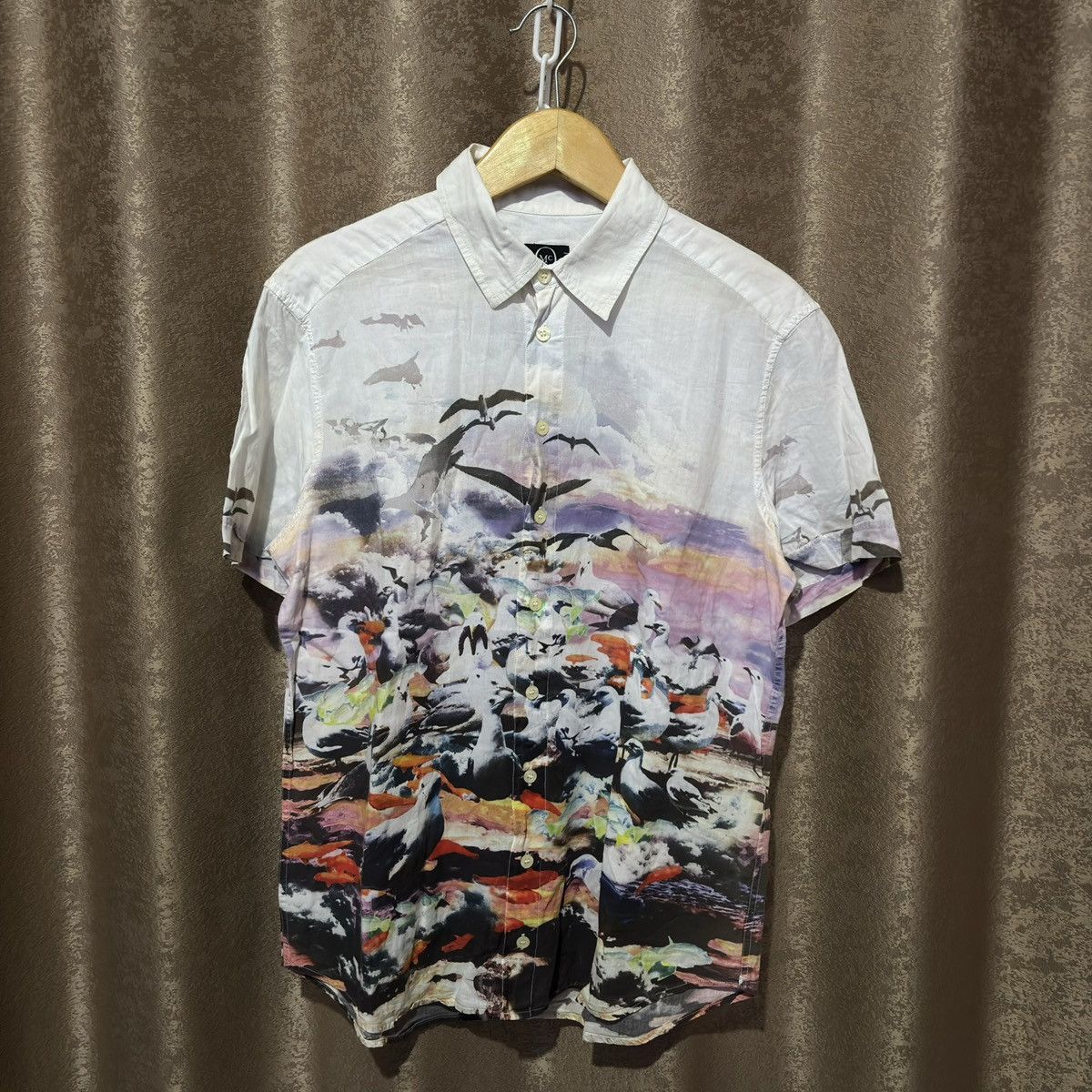 Alexander McQueen Bird Print Shirt Size US M / EU 48-50 / 2 - 3 Thumbnail