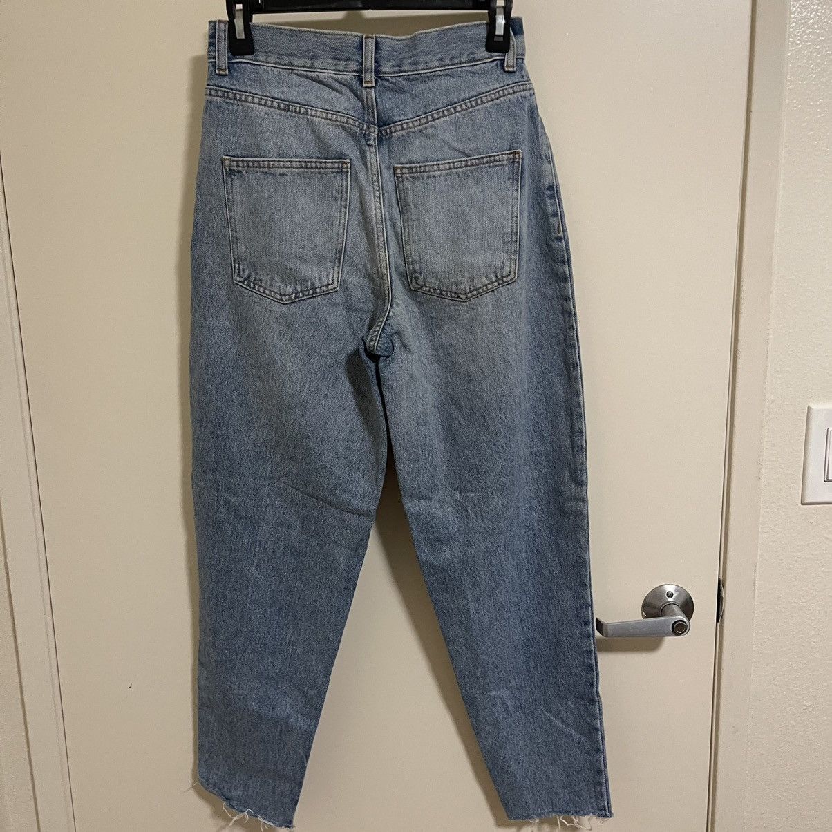 Asos ASOS Design Women's High Rise Slouchy Mom Jeans Stone Wash Size 26" / US 2 / IT 38 - 2 Thumbnail