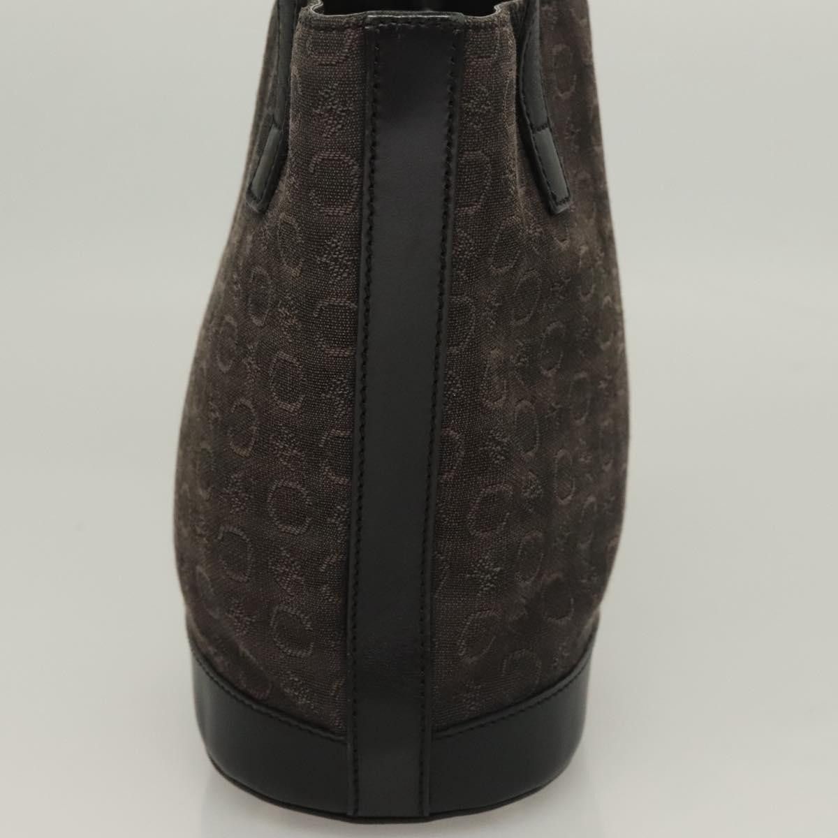 Celine CELINE C Macadam Canvas Hand Bag Black Silver Size ONE SIZE - 5 Thumbnail