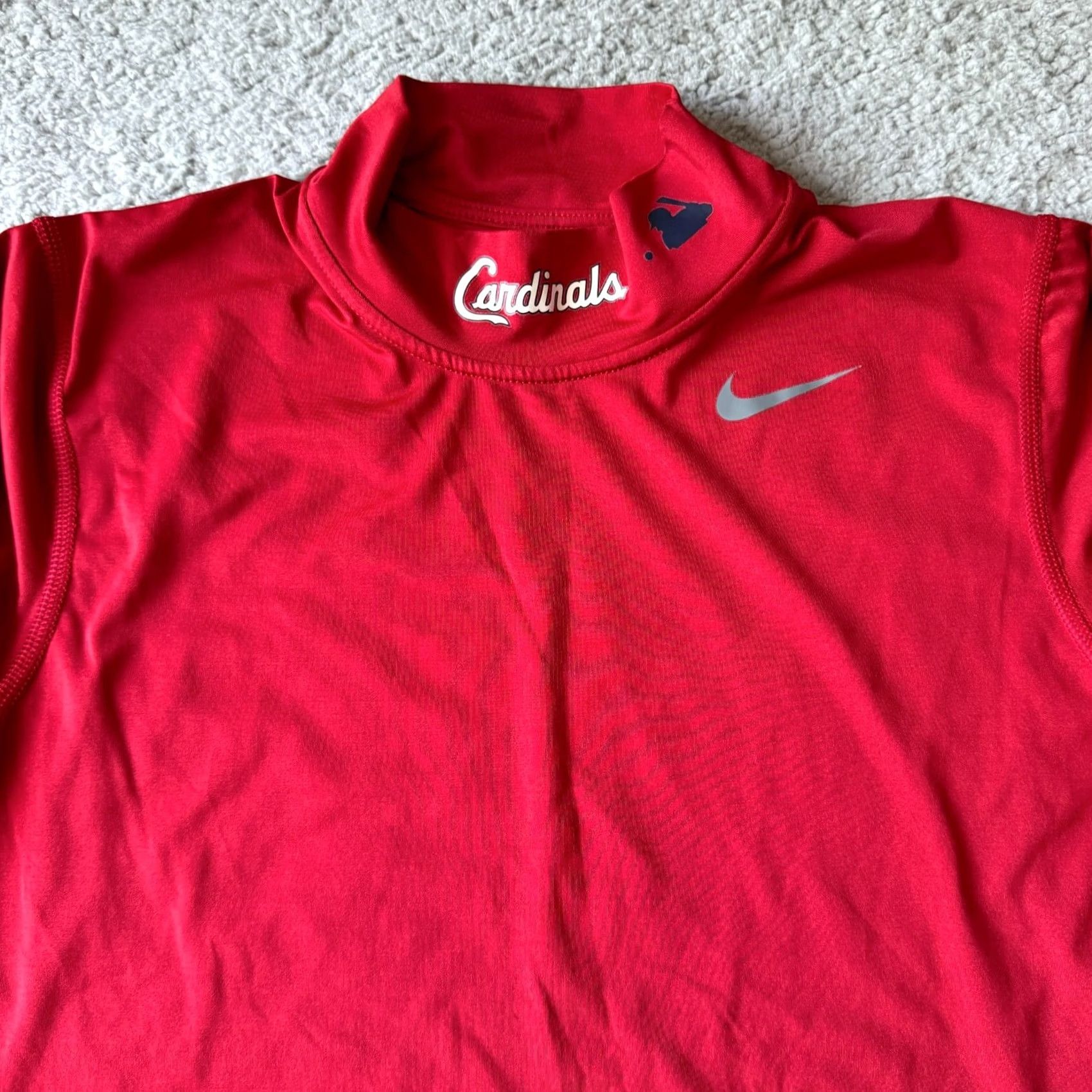 Nike Nike Team Shirt Mens Small Red Pro Athletic Top Fit Dry Baseball Size US S / EU 44-46 / 1 - 2 Thumbnail