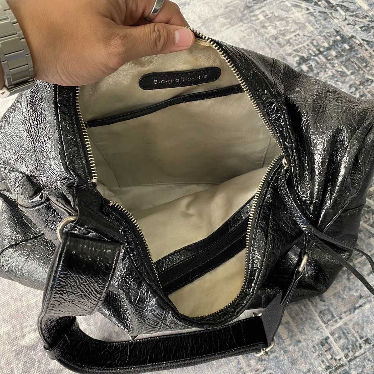 If Six Was Nine × Japanese Brand × Le Grande Bleu (L.G.B.) Bagatello Faux Leather Shoulder Bag Issey Miyake Style Size ONE SIZE - 16 Thumbnail