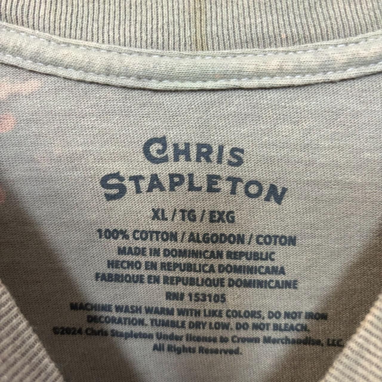 Band Tees Chris Stapleton Spellout Wild flower size XL Size US XL / EU 56 / 4 - 4 Thumbnail