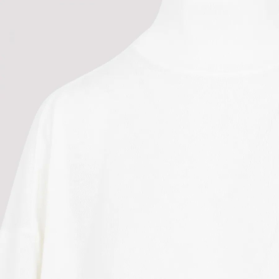 Bottega Veneta o1n1vont1225 Light Wool Trutleneck Sweater in White Size S / US 4 / IT 40 - 3 Thumbnail