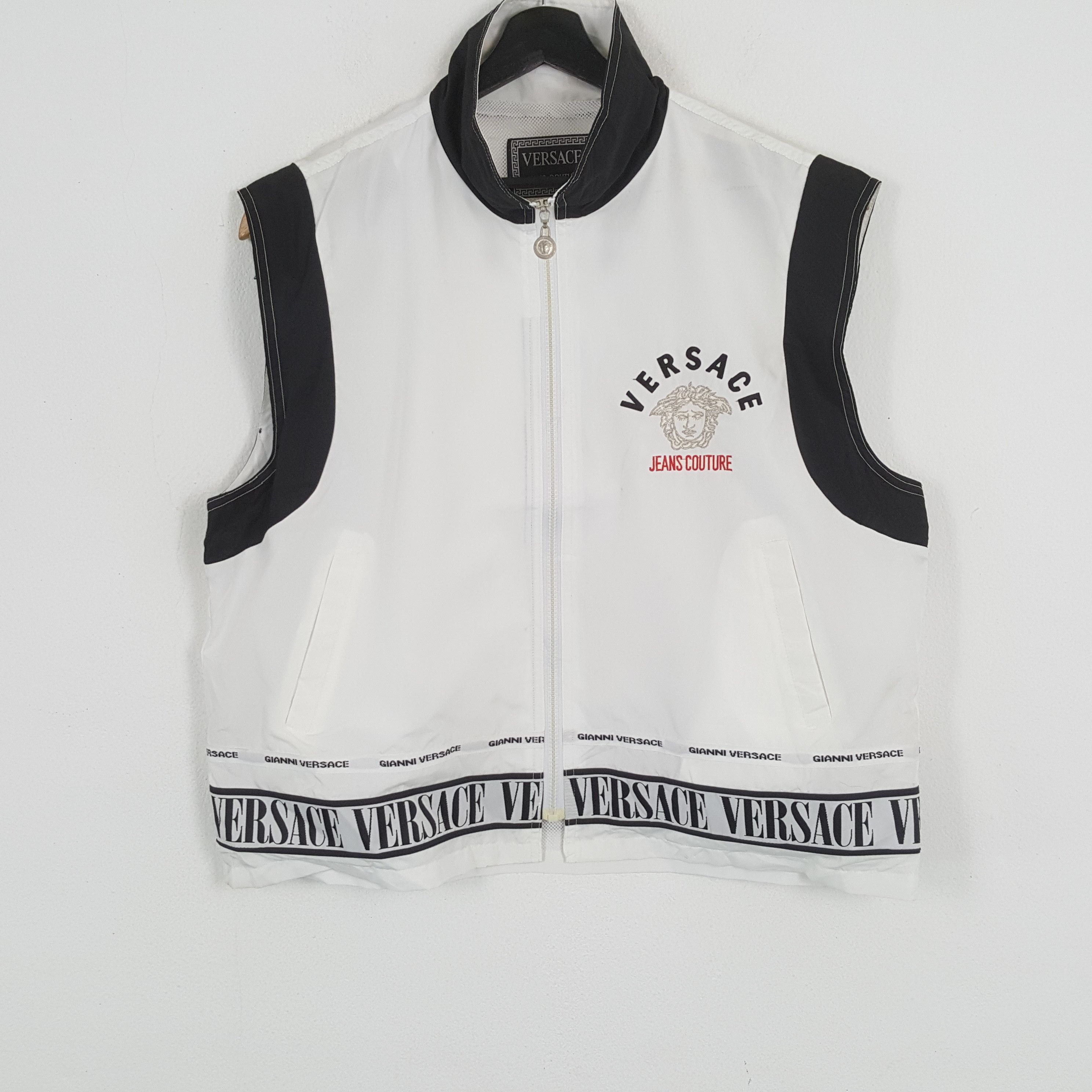 Versace Jeans Couture × Vintage GIANNI VERSACE JEANS COUTURE Fashion Brand Vest Size US XL / EU 56 / 4 - 1 Thumbnail