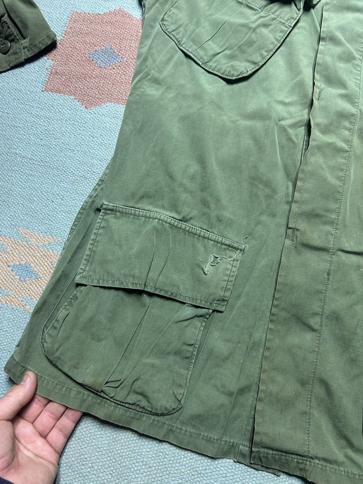 Vintage 60s OG 107 slant pocket shirt non ripstop poplin Vietnam S Size US S / EU 44-46 / 1 - 4 Thumbnail