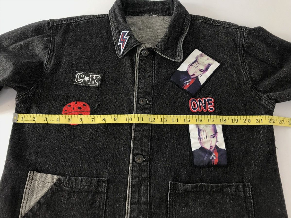 Japanese Brand Black Denim Jacket Trucker Patches Hemline Style Printed Size US M / EU 48-50 / 2 - 9 Thumbnail