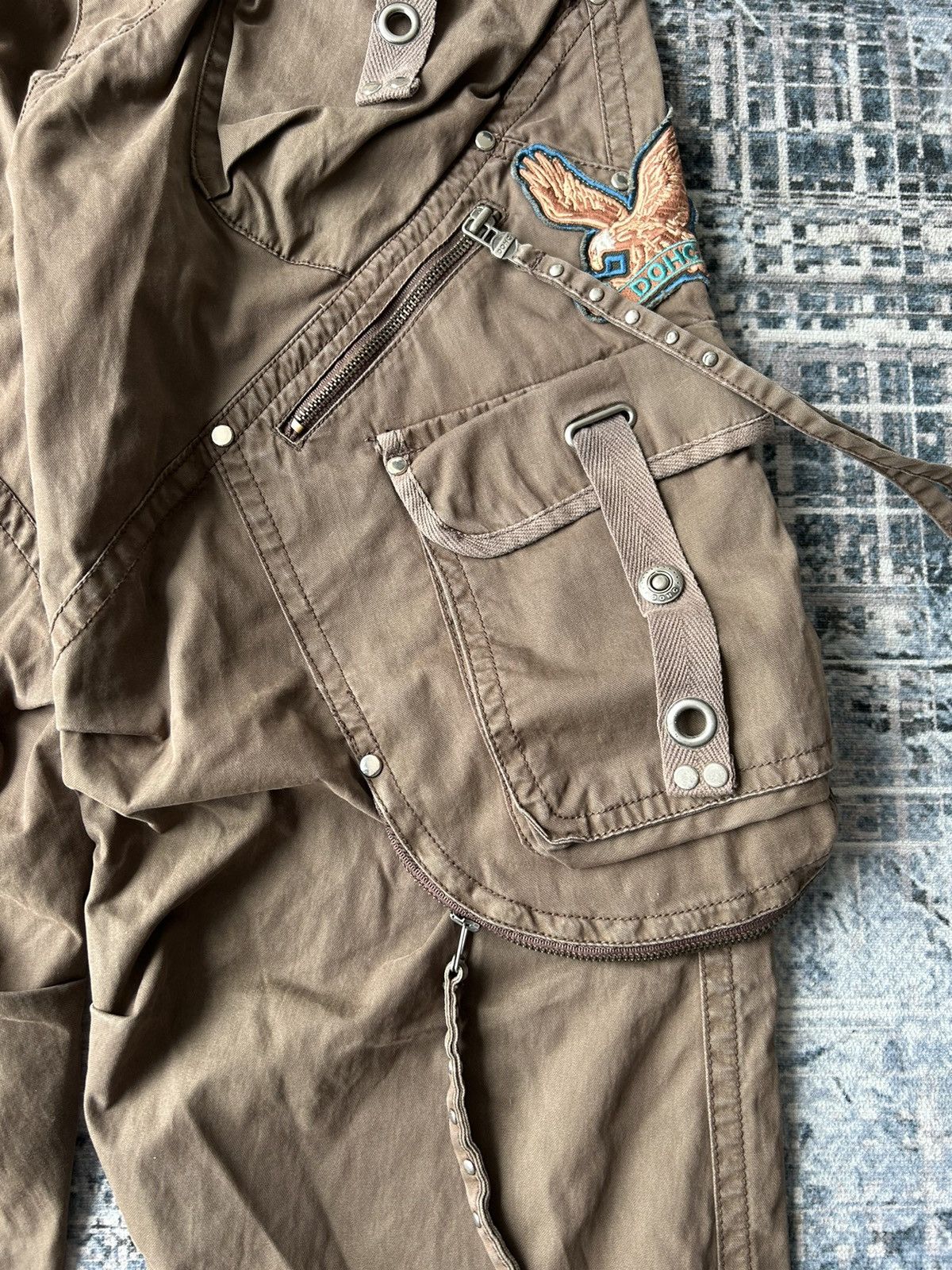 If Six Was Nine Bondage Multipocket Cargo Pants Size US 35 - 9 Thumbnail