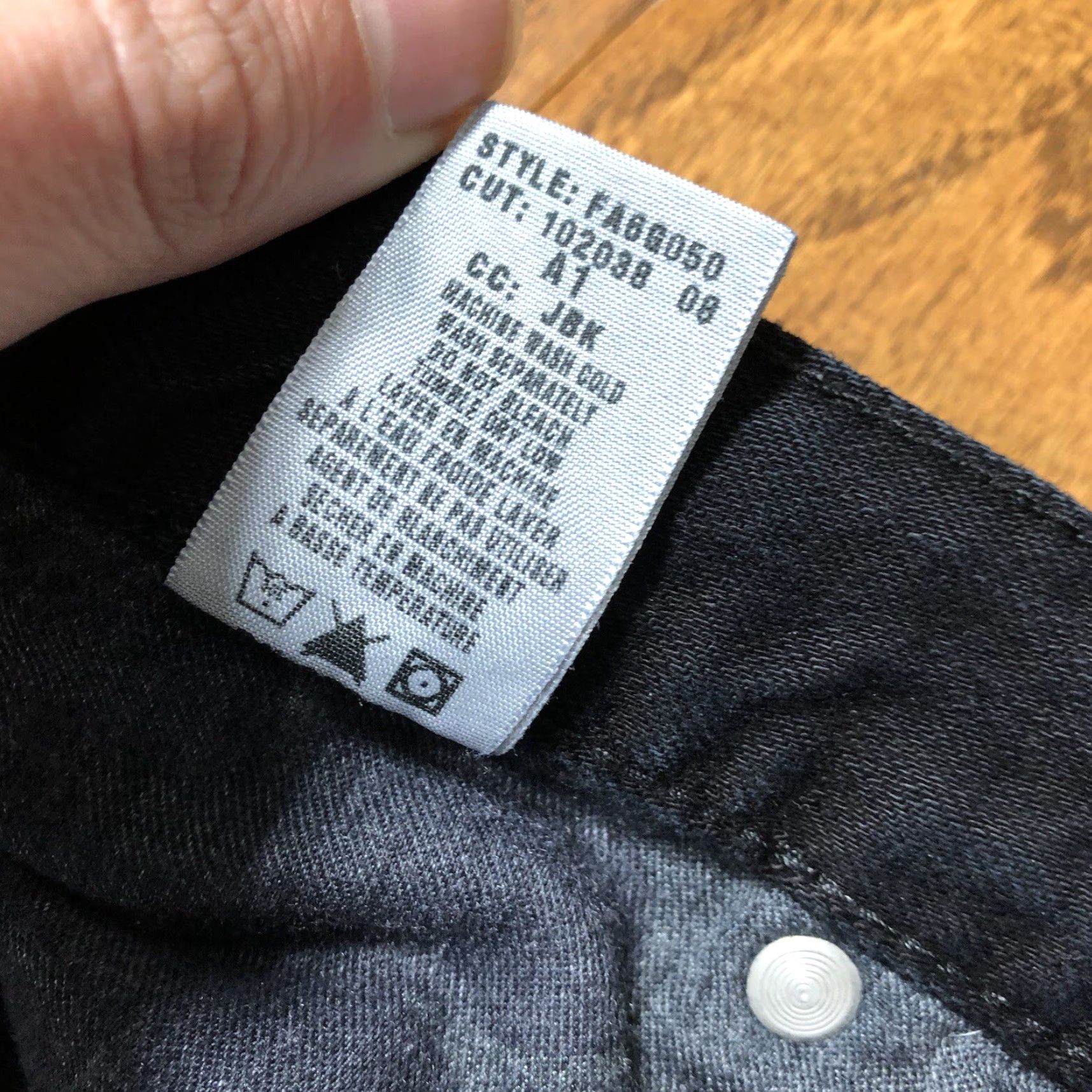 Lucky Brand Lucky Brand Classic Rider Jeans Black Womens 10 Regular 33/27.5 Inseam 27.5 Zip 5-Pocket Denim Stretch Straight Size 32" / US 10 / IT 46 - 7 Thumbnail