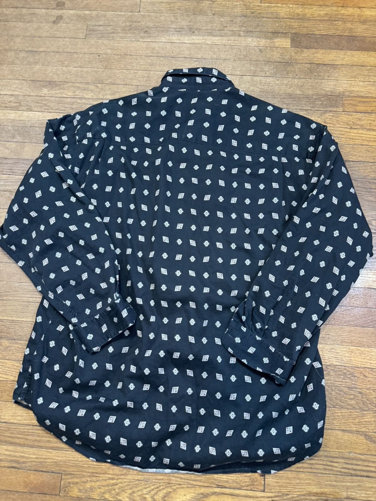 Perry Ellis Vintage Perry Ellis Patterned Button Up Shirt Size US L / EU 52-54 / 3 - 4 Thumbnail