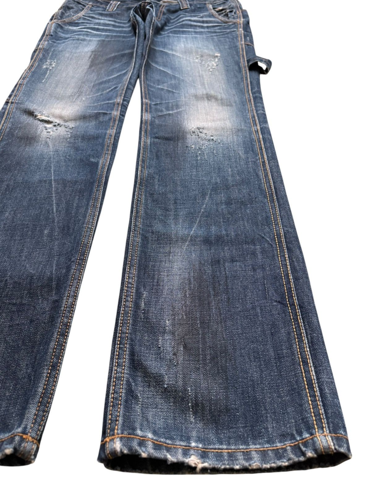 Takeo Kikuchi Vintage Takeo Kikuchi Mud Wash Carpenter Distressed Jeans Size US 33 - 7 Thumbnail