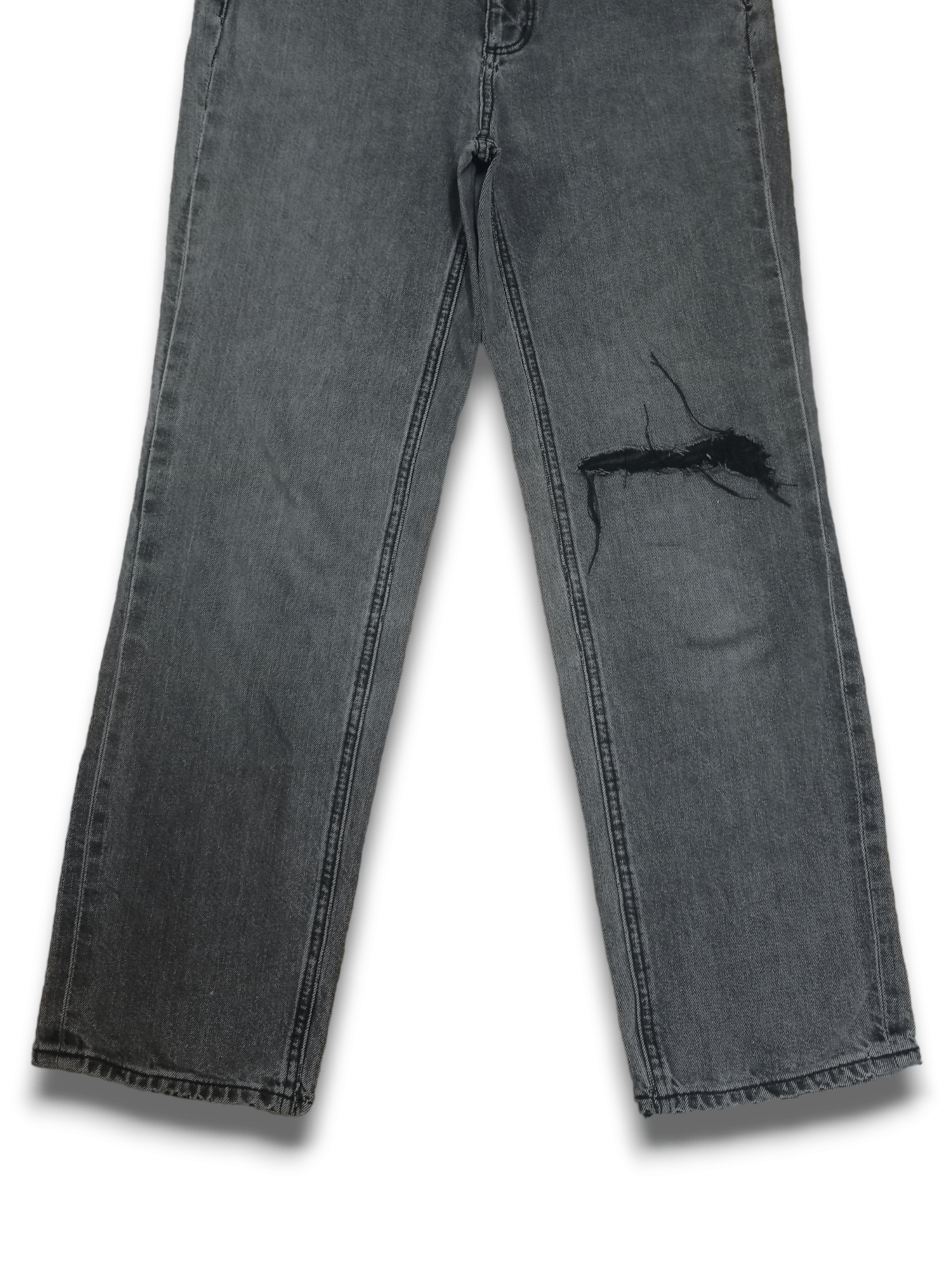 GU × Japanese Brand SALES 🔥 Vintage Gu Grey Tone Distressed Jeans Size US 28 / EU 44 - 7 Thumbnail
