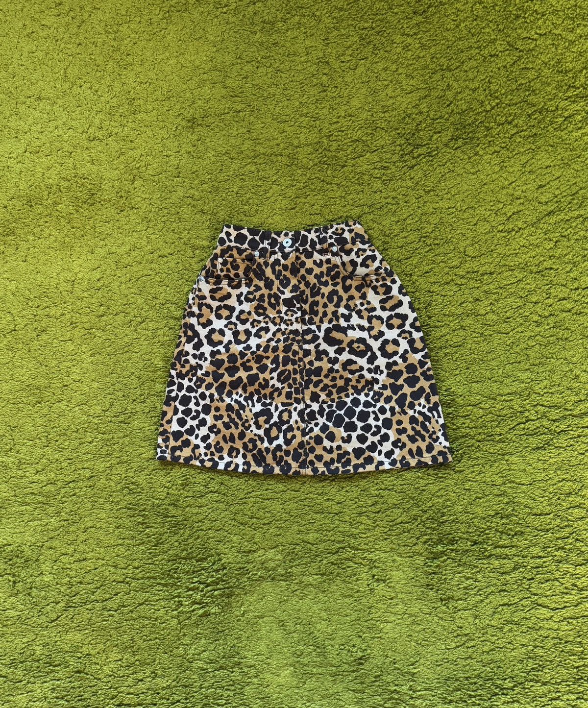 Designer × Max Mara × Weekend Max Mara Max Mara Weekend leopard pattern patch logo mini skirt Size 27" / US 4 / IT 40 - 2 Thumbnail