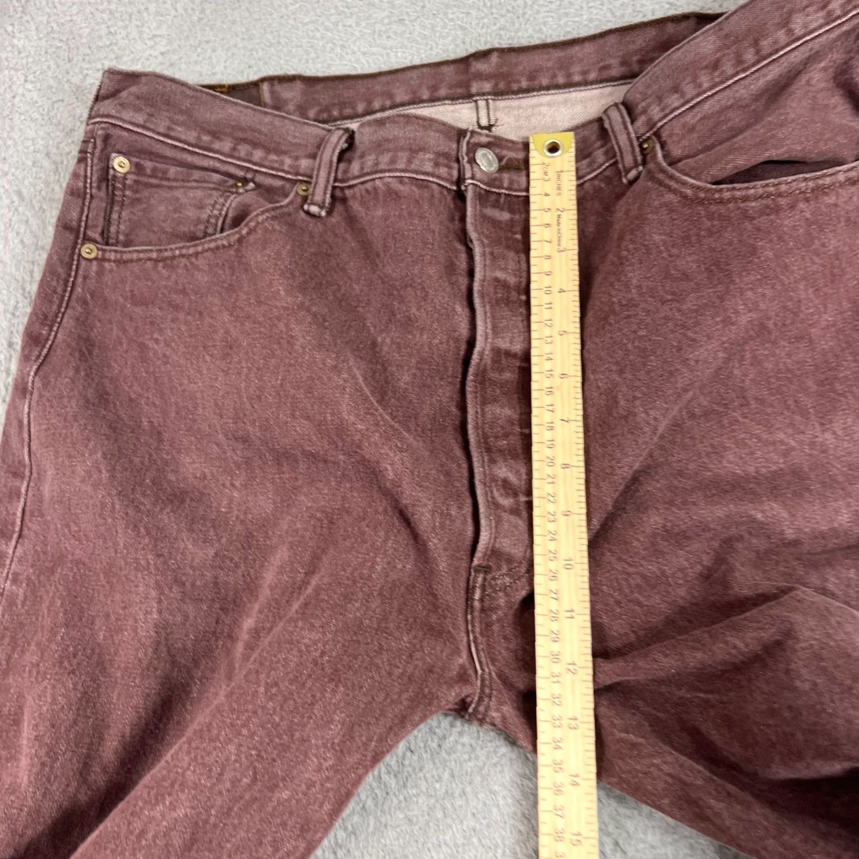 Levi's VINTAGE Levi's 501XX Jeans Mens 42x32 Brown Denim Straight 5-Pocket Regular Fit Cowboy Theme Mens Size US 42 / EU 58 - 4 Thumbnail