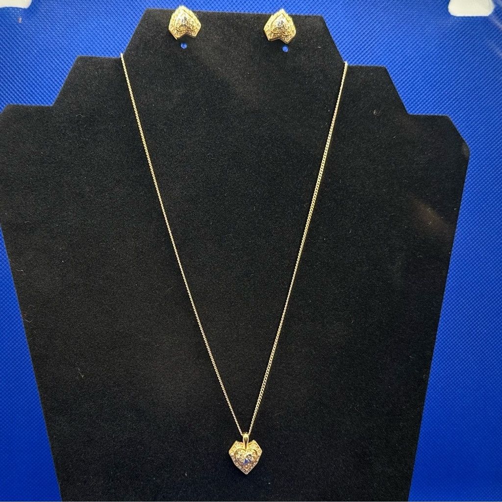 Nina Ricci Nina Ricci heart necklace and earring set Size ONE SIZE - 1 Thumbnail