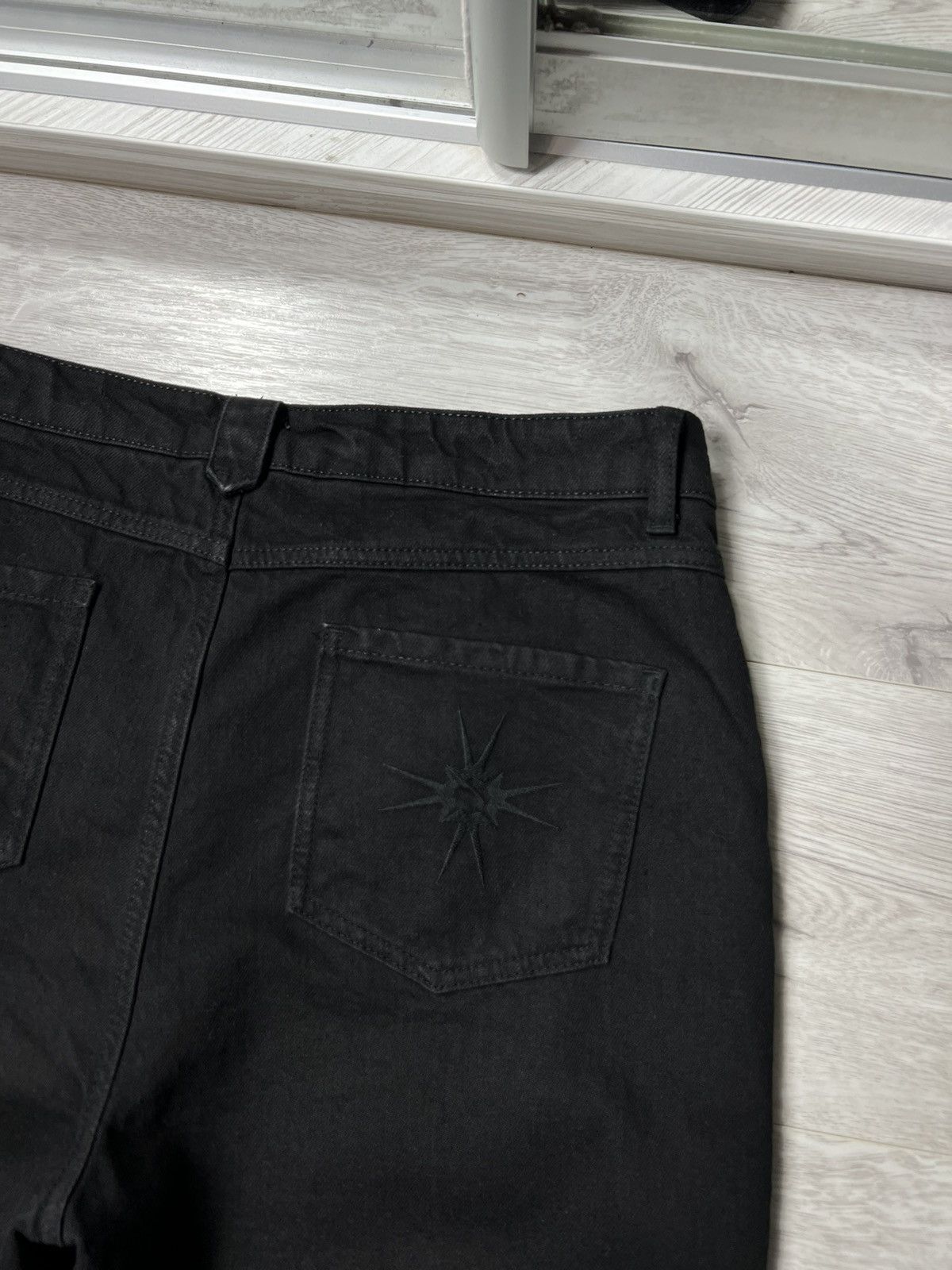 Other Y2K Style Ola Kala Patched Black Denim Pants Stretch Jeans Size US 32 / EU 48 - 16 Thumbnail