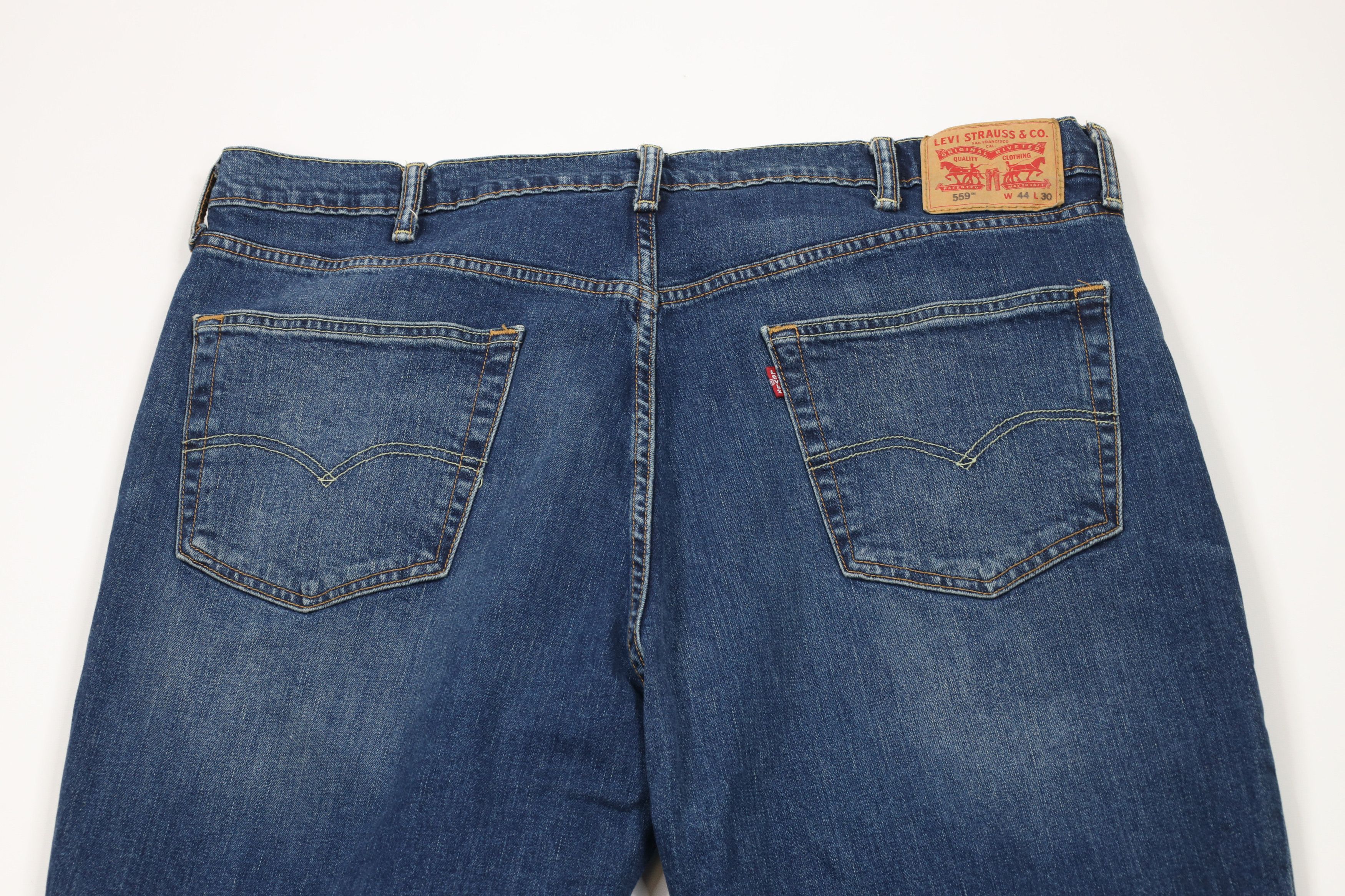 Levi's × Vintage Vintage Y2K Levis 559 Fit Straight Wide Leg Denim Jeans Size US 44 / EU 60 - 10 Thumbnail