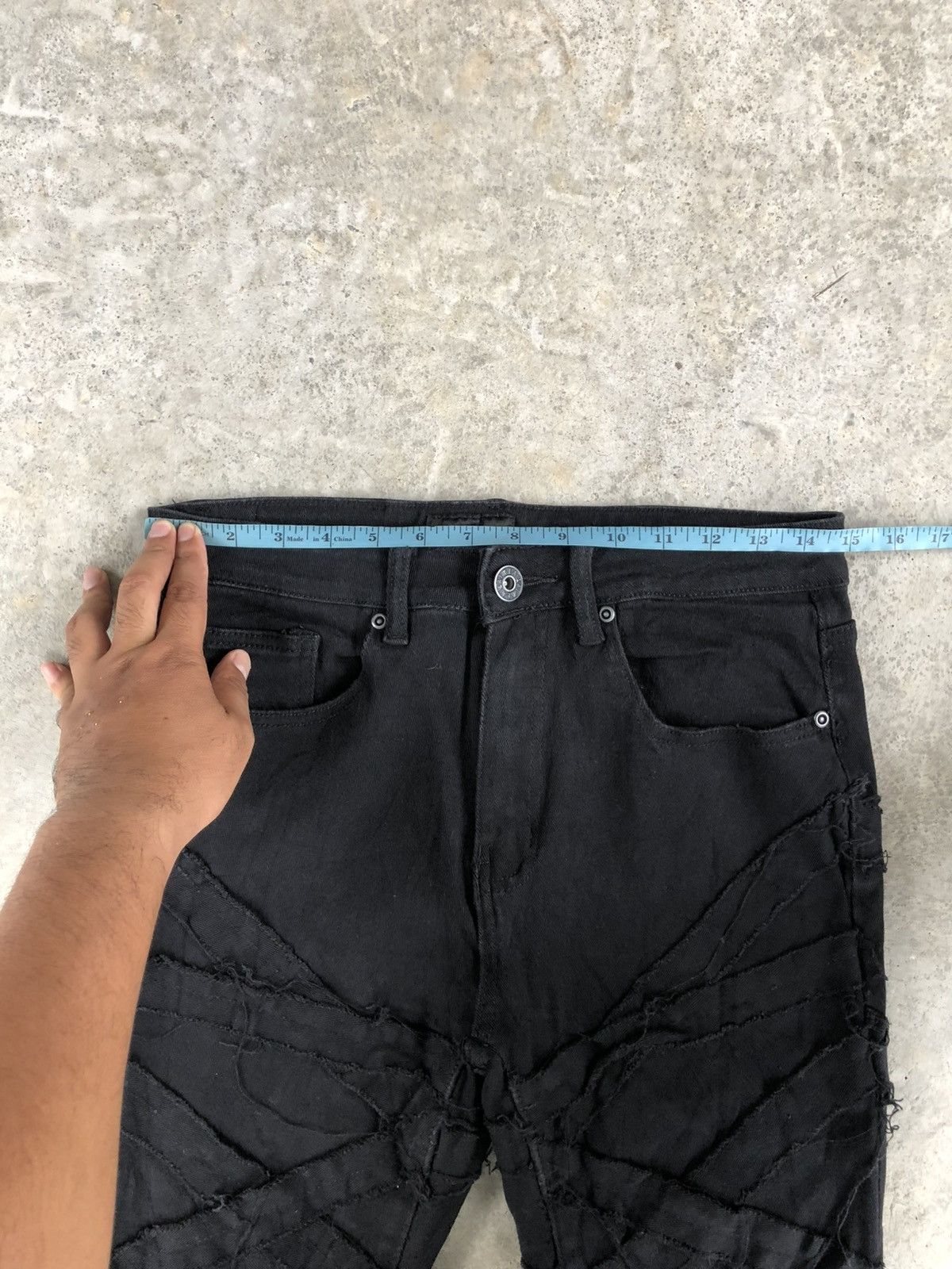 If Six Was Nine Japanese Waimea Flared Jean Distressed Denim Rick Owen Style Size US 30 / EU 46 - 17 Thumbnail