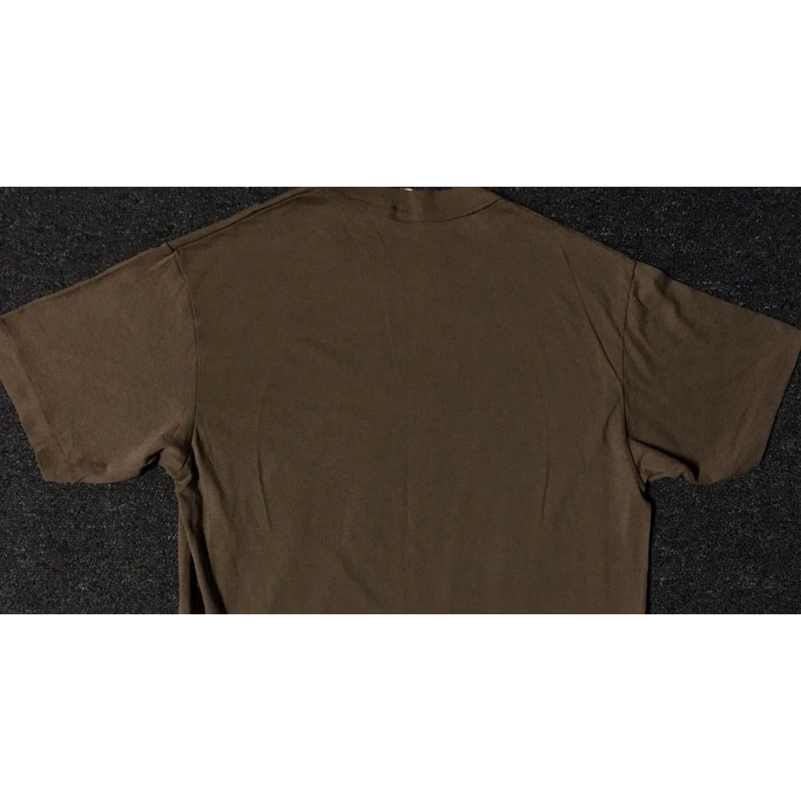 Vintage VINTAGE US Army PFU Faded Shirt M Brown Short Sleeve Crew Neck Men T-Shirt 90s 80s Grunge Rock Beach Biker California USA Single Stitch Size US M / EU 48-50 / 2 - 7 Thumbnail