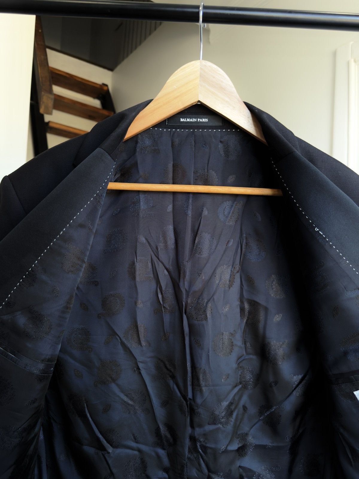 Balmain PIERRE BALMAIN Mens Blazer Jacket Black Size M Chest 40 in Size 40R - 6 Thumbnail