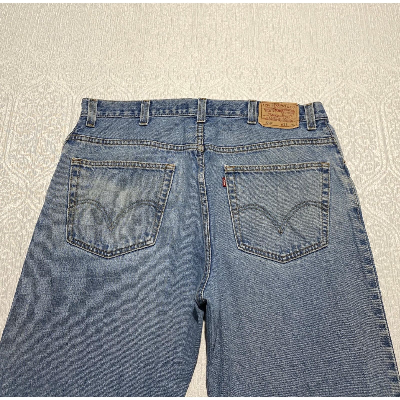 Levi's Levi's Jeans 559 Mens 38x30 Blue Relaxed Straight Medium Wash Denim Classic 559 Relaxed Straight Jeans Men W38 L30 Blue Denim Size US 38 / EU 54 - 7 Thumbnail