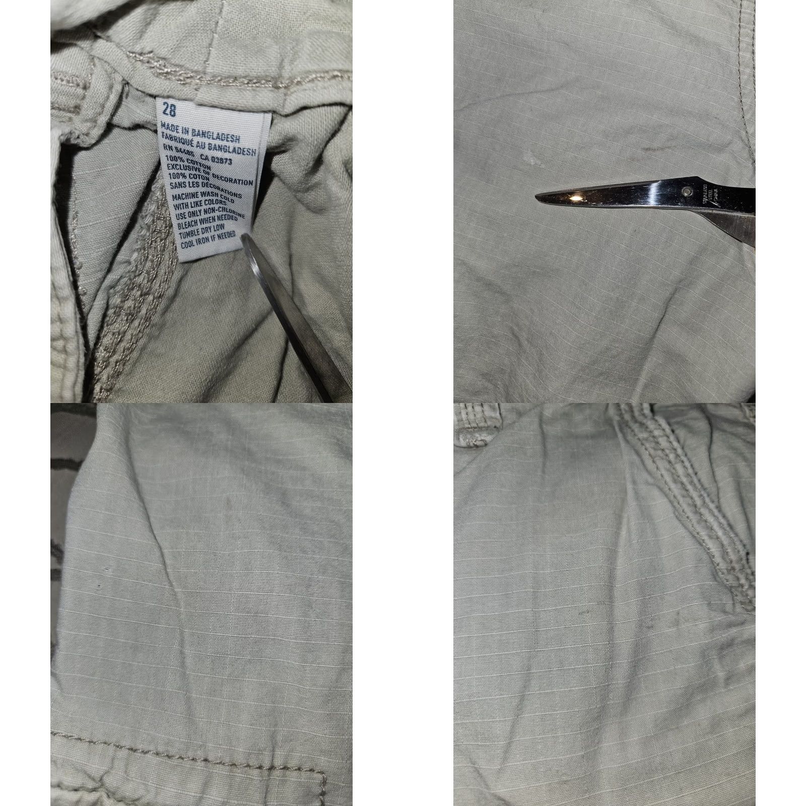 American Eagle Outfitters Vintage American Eagle Longboard Cargo shorts Mens 36 Beige Rip Stop Casual Workwear Size US 36 / EU 52 - 8 Thumbnail