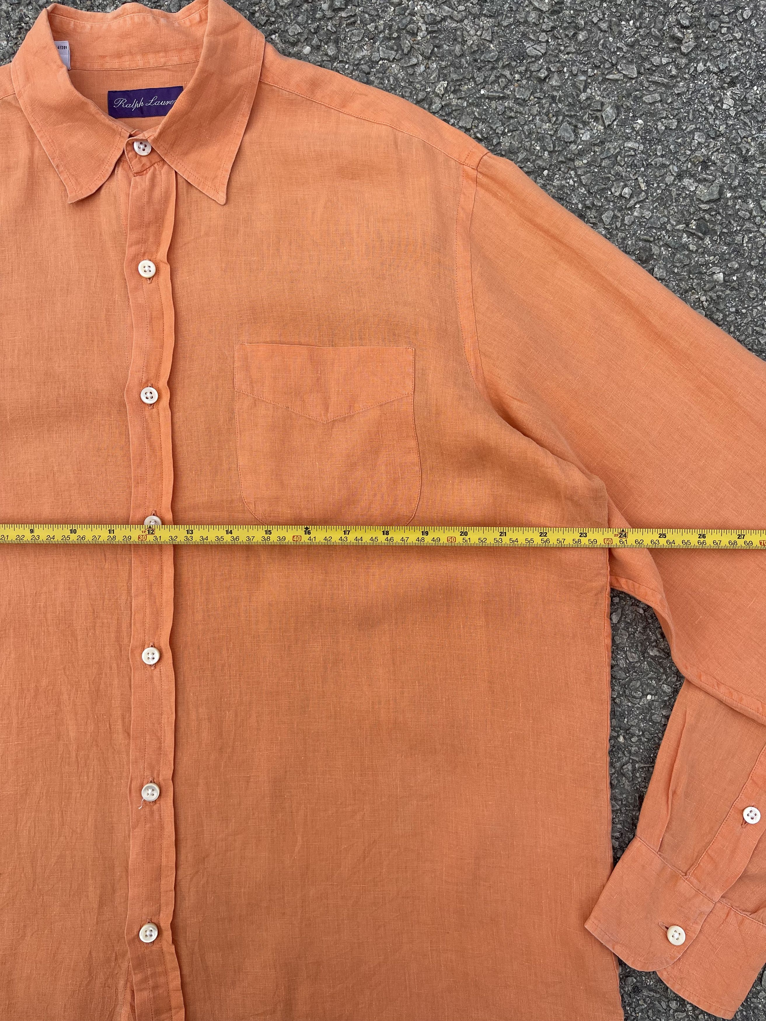 Ralph Lauren Purple Label Vtg Ralph Lauren Purple Label 100% Linen Made in Italy Size US L / EU 52-54 / 3 - 5 Thumbnail
