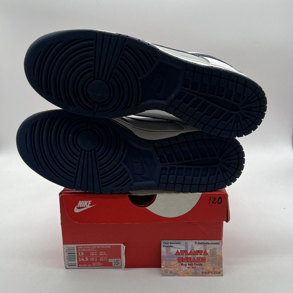 Nike NBA x nike dunk low 75Th anniversary nets Size US 13 / EU 46 - 8 Thumbnail