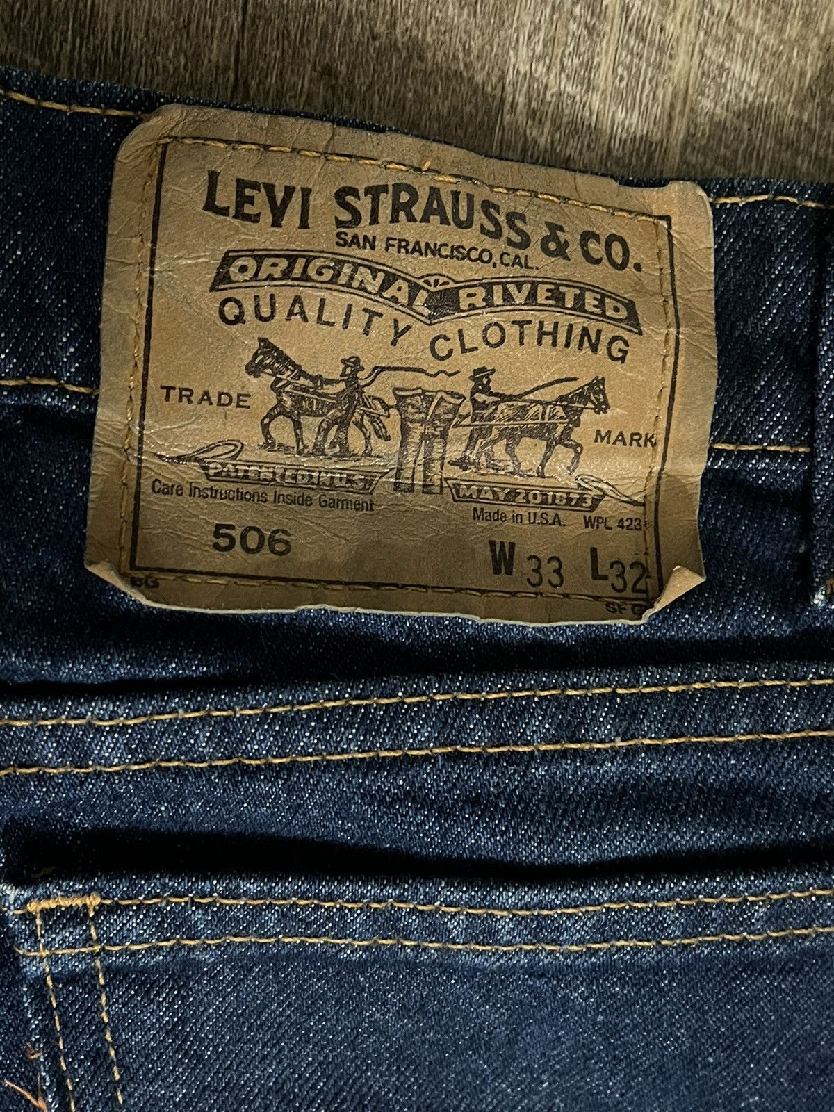 Levi's Vintage Clothing × Vintage Levi’s orange tab made in USA jeans Size US 33 - 2 Thumbnail