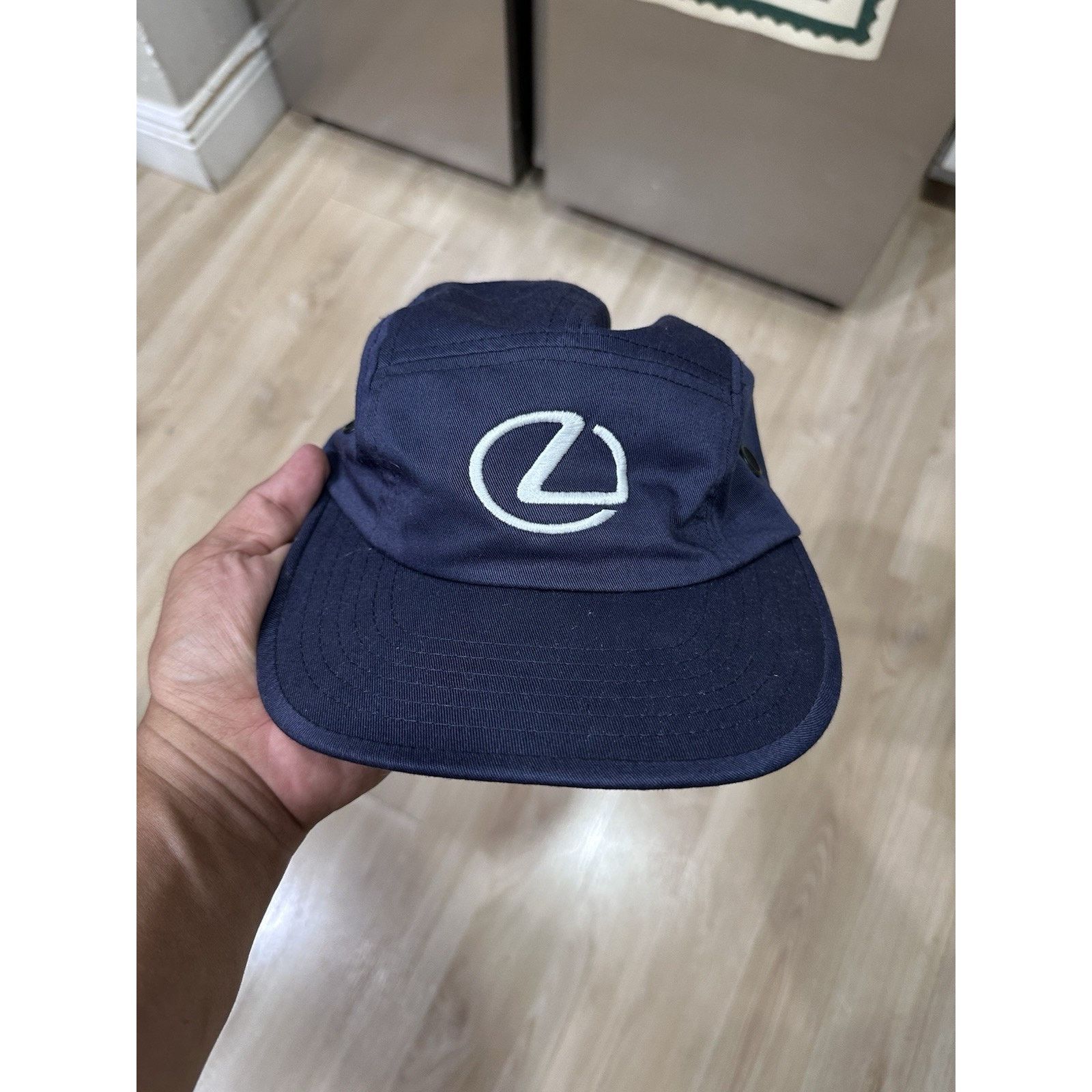 & Other Stories Lexus Adjustable 5 Panel Hat Dark Blue Men's Classic Size ONE SIZE - 1 Thumbnail