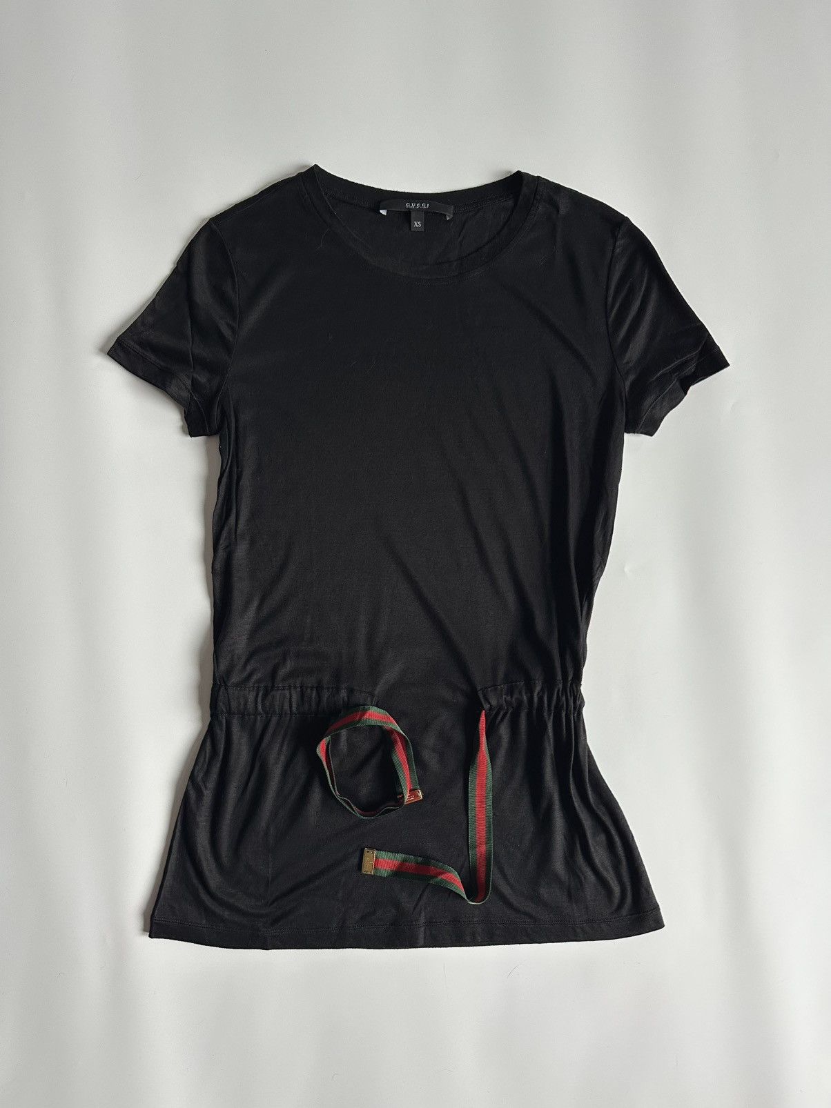 Gucci Gucci Women’s Black T-Shirt XS – Web Stripe Detail Size XS / US 0-2 / IT 36-38 - 1 Thumbnail