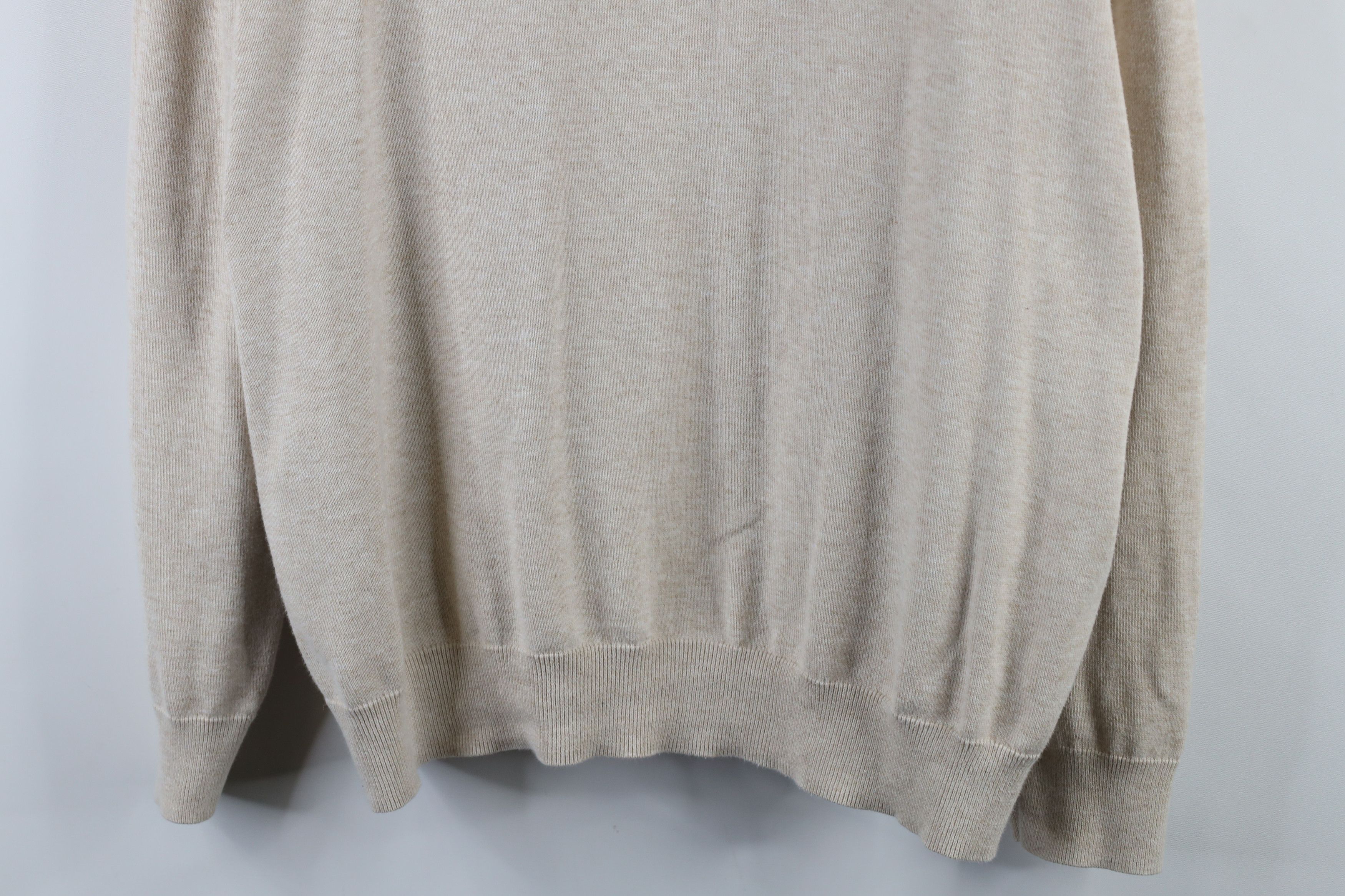 Vineyard Vines × Vintage Vineyard Vines Cotton Knit Half Zip Pullover Sweater Beige Size US XL / EU 56 / 4 - 3 Thumbnail