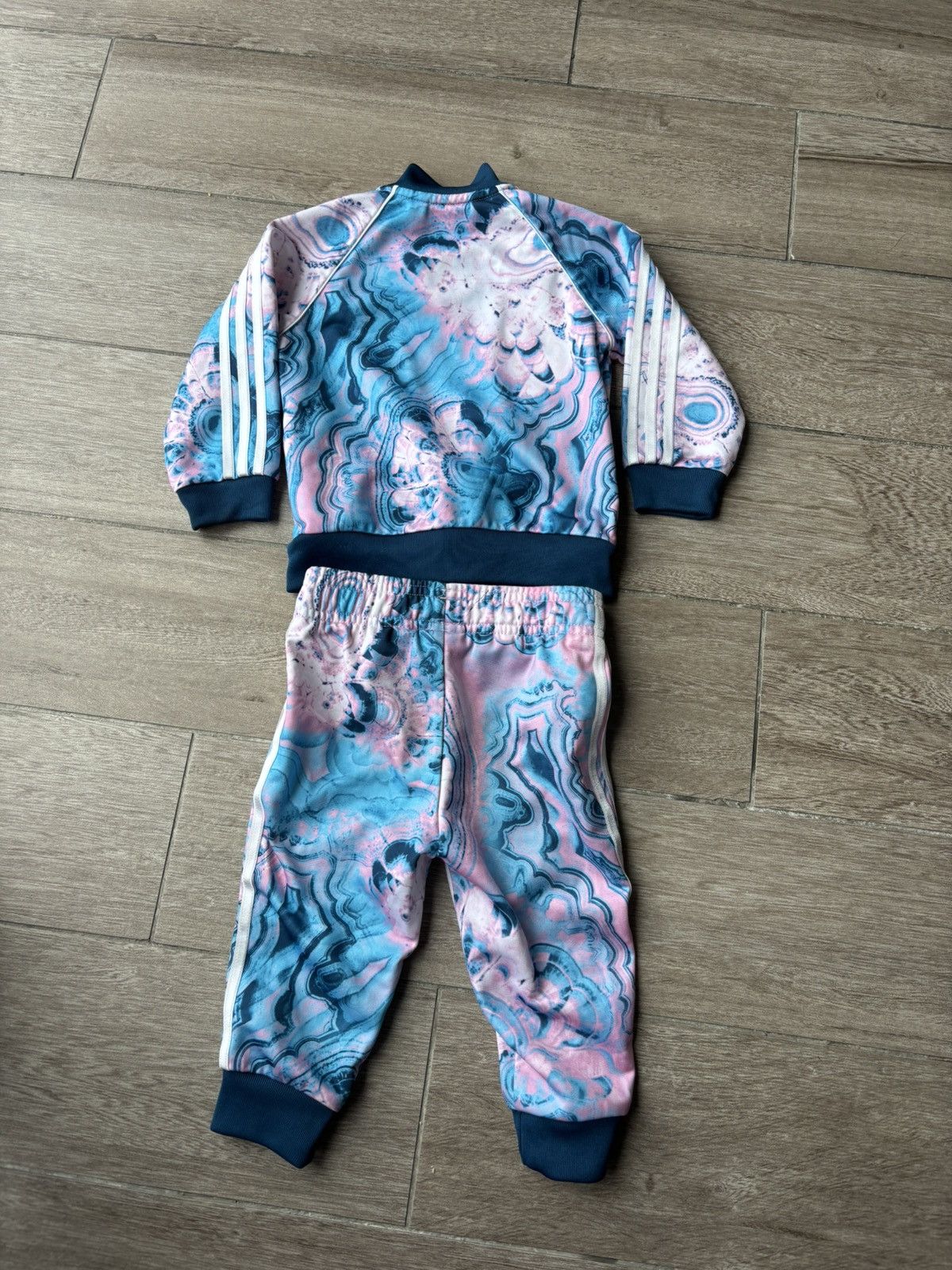 Adidas Adidas Floral Kids Tracksuit Size US XXS / EU 40 - 2 Thumbnail