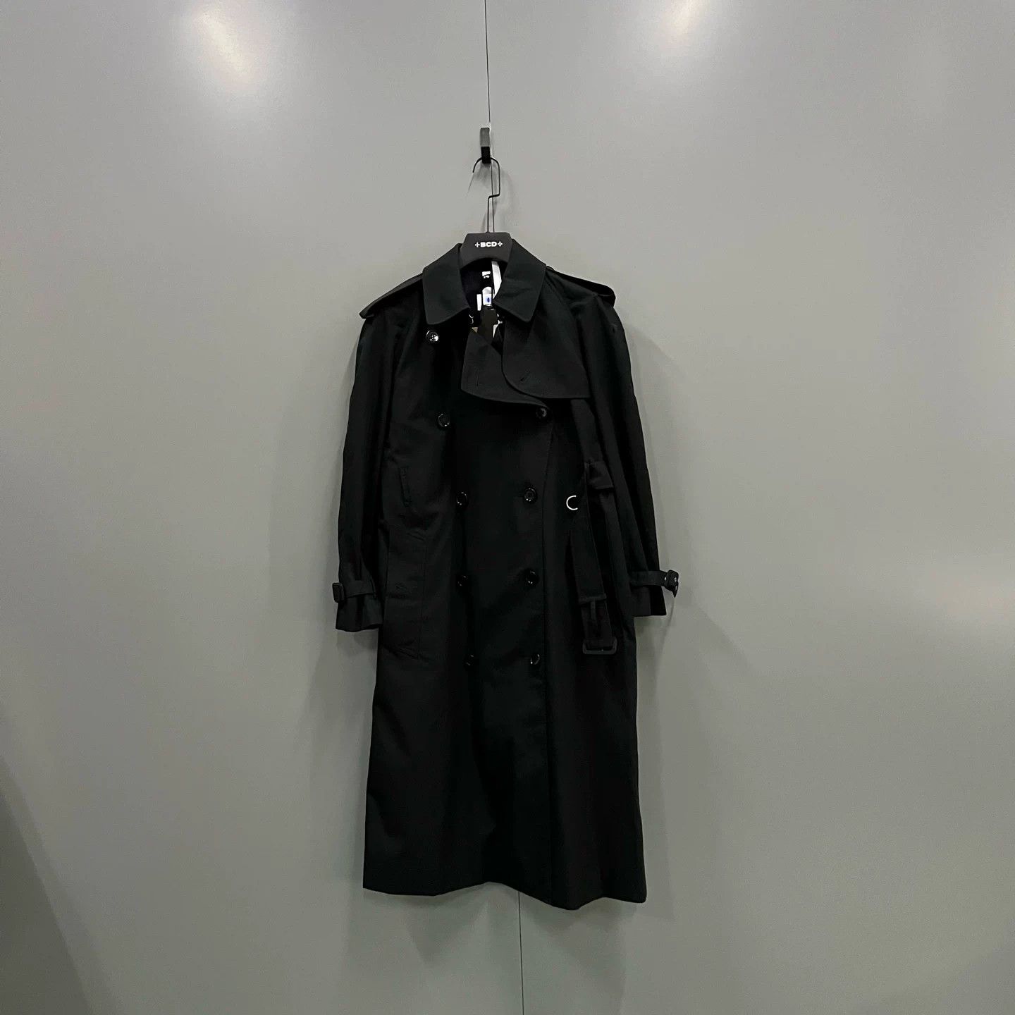 Burberry Burberry Black Long Double-Breasted Trench Size XXS / US 00 / IT 34 - 1 Thumbnail