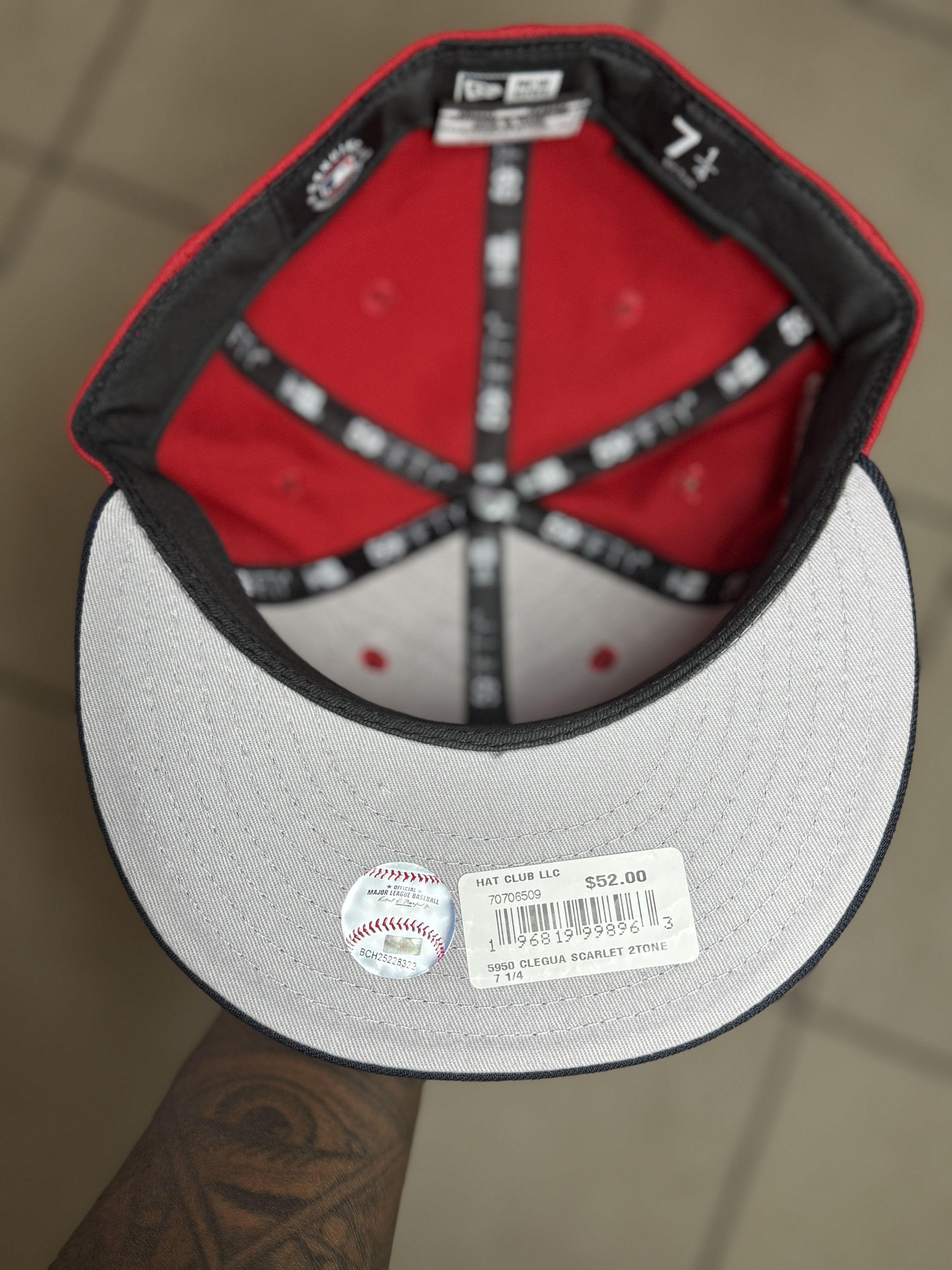 Hat Club × New Era 7 1/4 Hat Club Cleveland Guardians Jersey Script Wordmark Size ONE SIZE - 4 Thumbnail