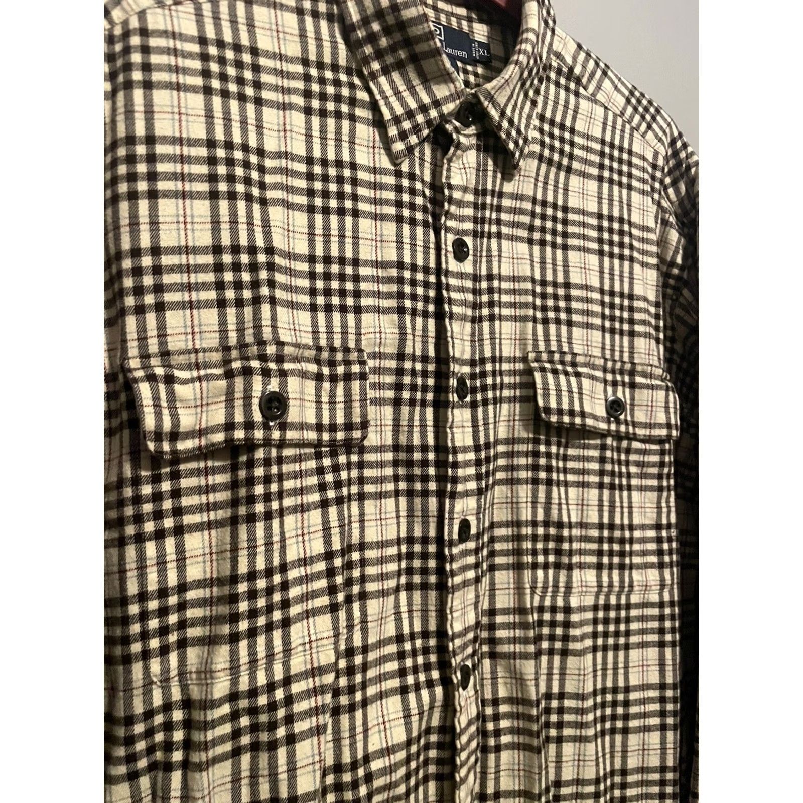 Polo Ralph Lauren Ralph Lauren Polo Shirt Adult XL Plaid Button Up Flannel Whitfield D84 Multicolor Long Sleeve Button-Down Collar Men Shirt Size US XL / EU 56 / 4 - 4 Thumbnail