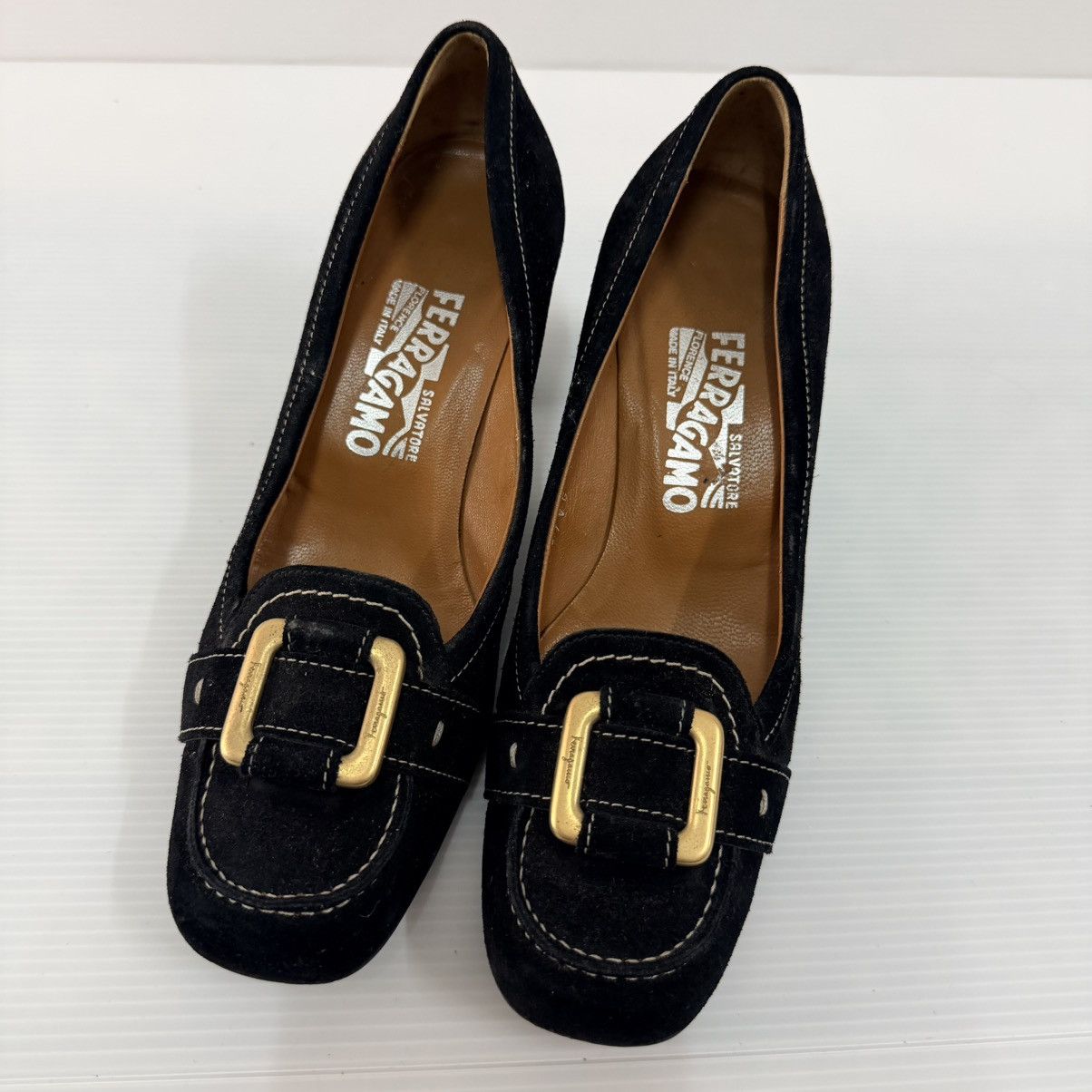 Salvatore Ferragamo Salvatore Ferragamo Heels Leather Shoes Size US 8.5 / IT 38.5 - 1 Thumbnail