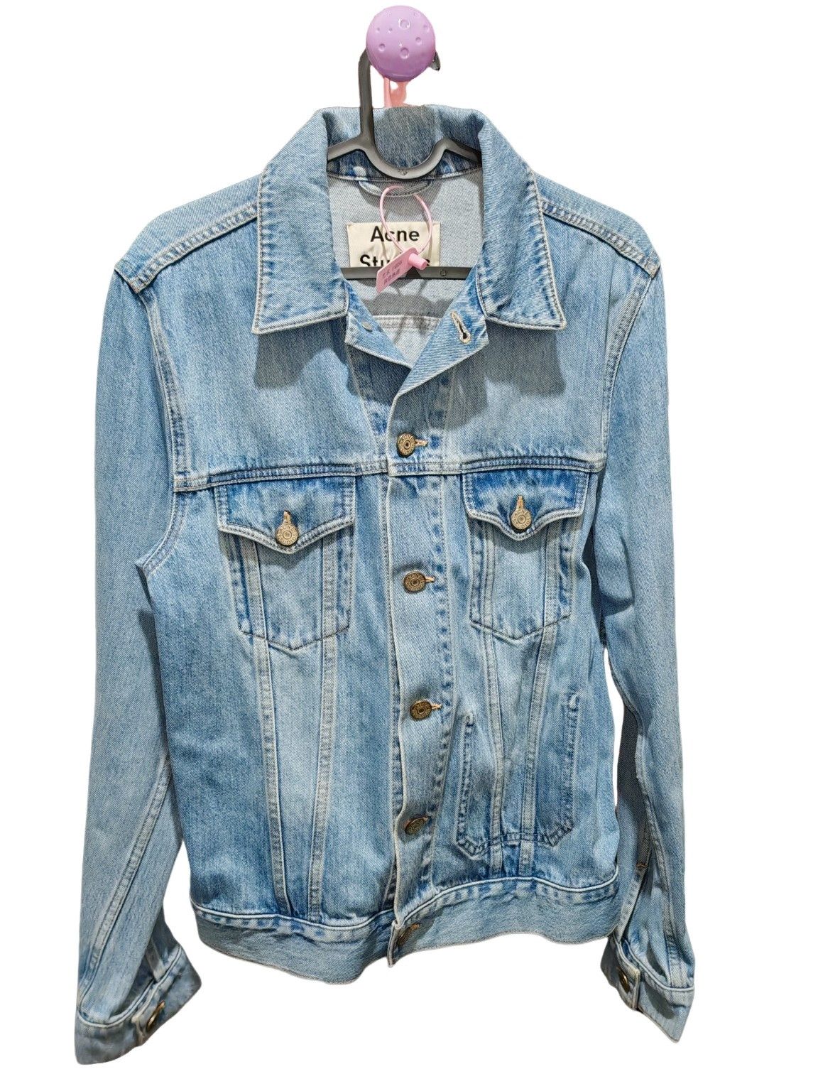 Acne Studios Jam Pile Broken Denim Jacket | Grailed