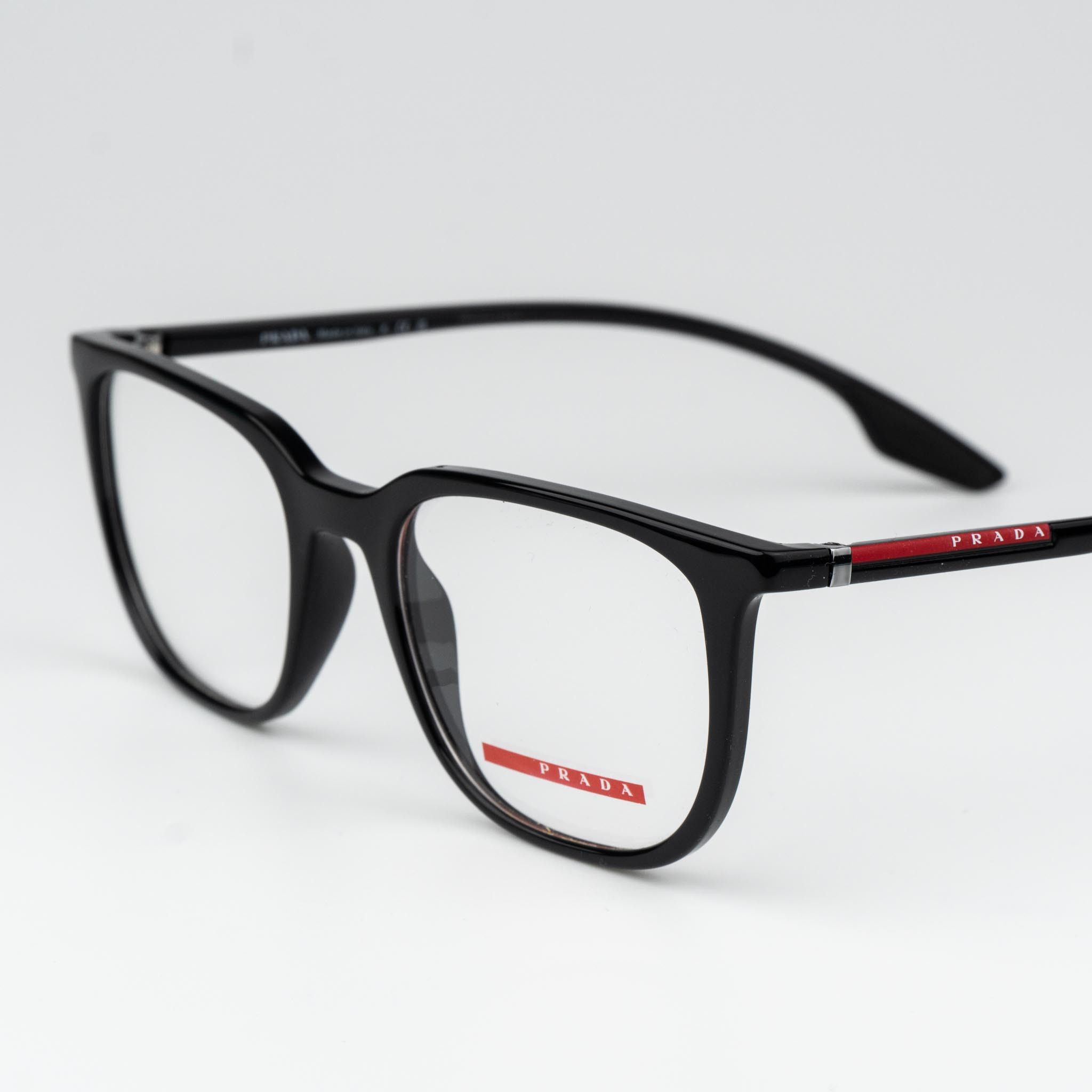 Prada Prada Linea Rossa Men Eyeglasses Square PS01OV 1AB1O1 Size ONE SIZE - 5 Thumbnail