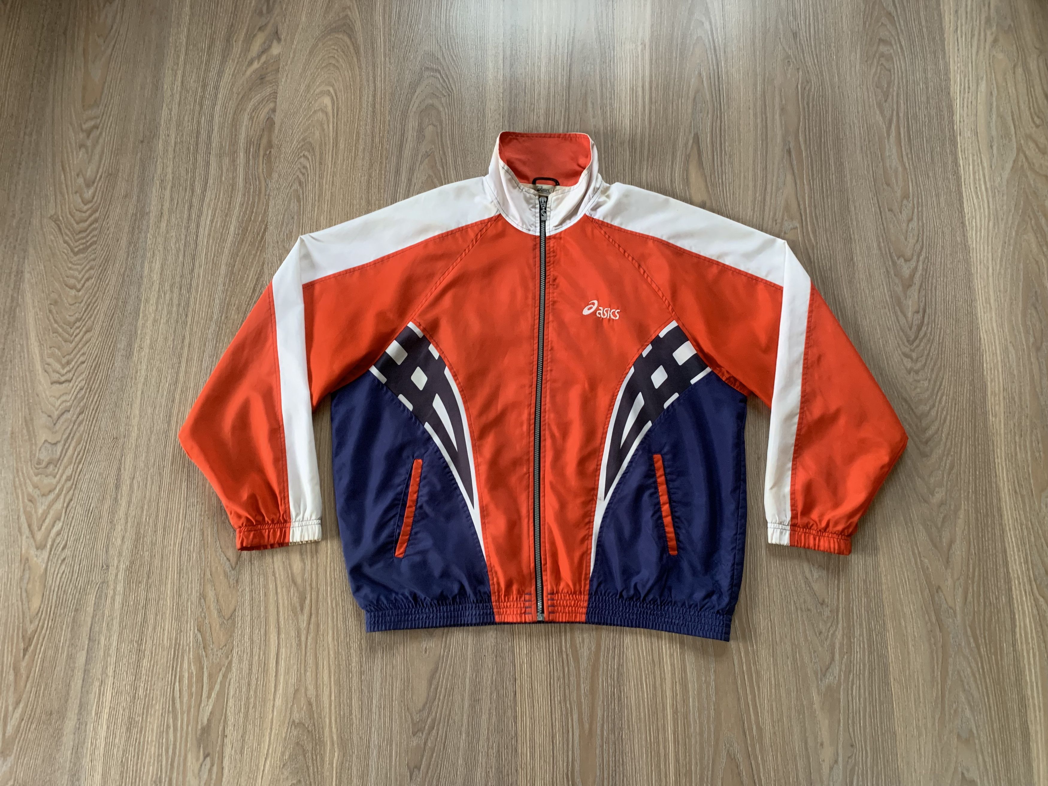 Asics × Japanese Brand × Vintage Vintage Asics Olympic Zip Jacket Size US L / EU 52-54 / 3 - 1 Thumbnail