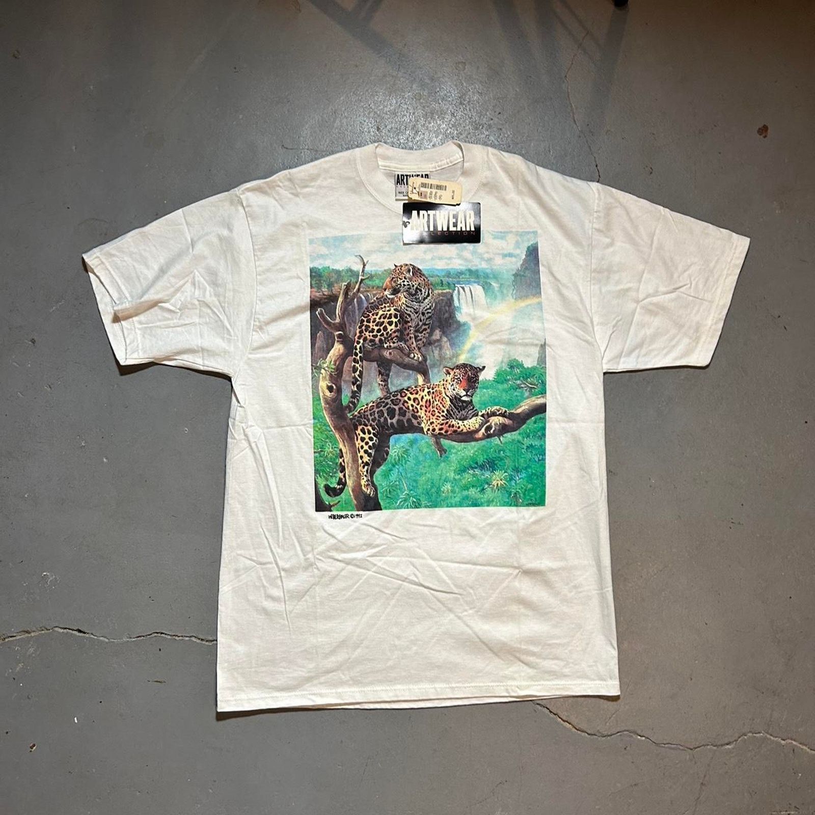 Hanes 90s 1992 art tee shirt Size US L / EU 52-54 / 3 - 1 Thumbnail