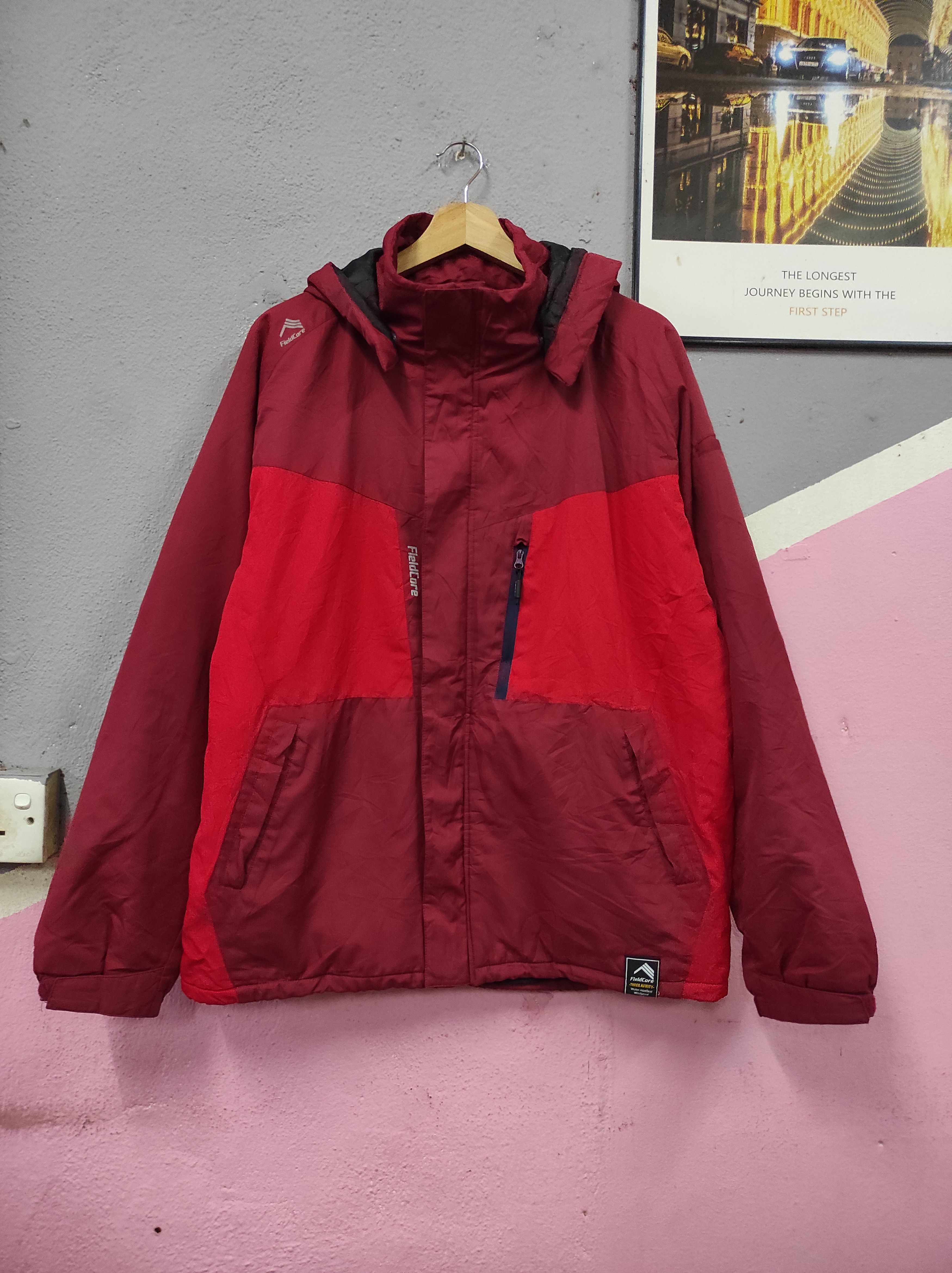 Japanese Brand FIELDCORE WINDPROOF JACKET HOODED Size US XL / EU 56 / 4 - 1 Thumbnail